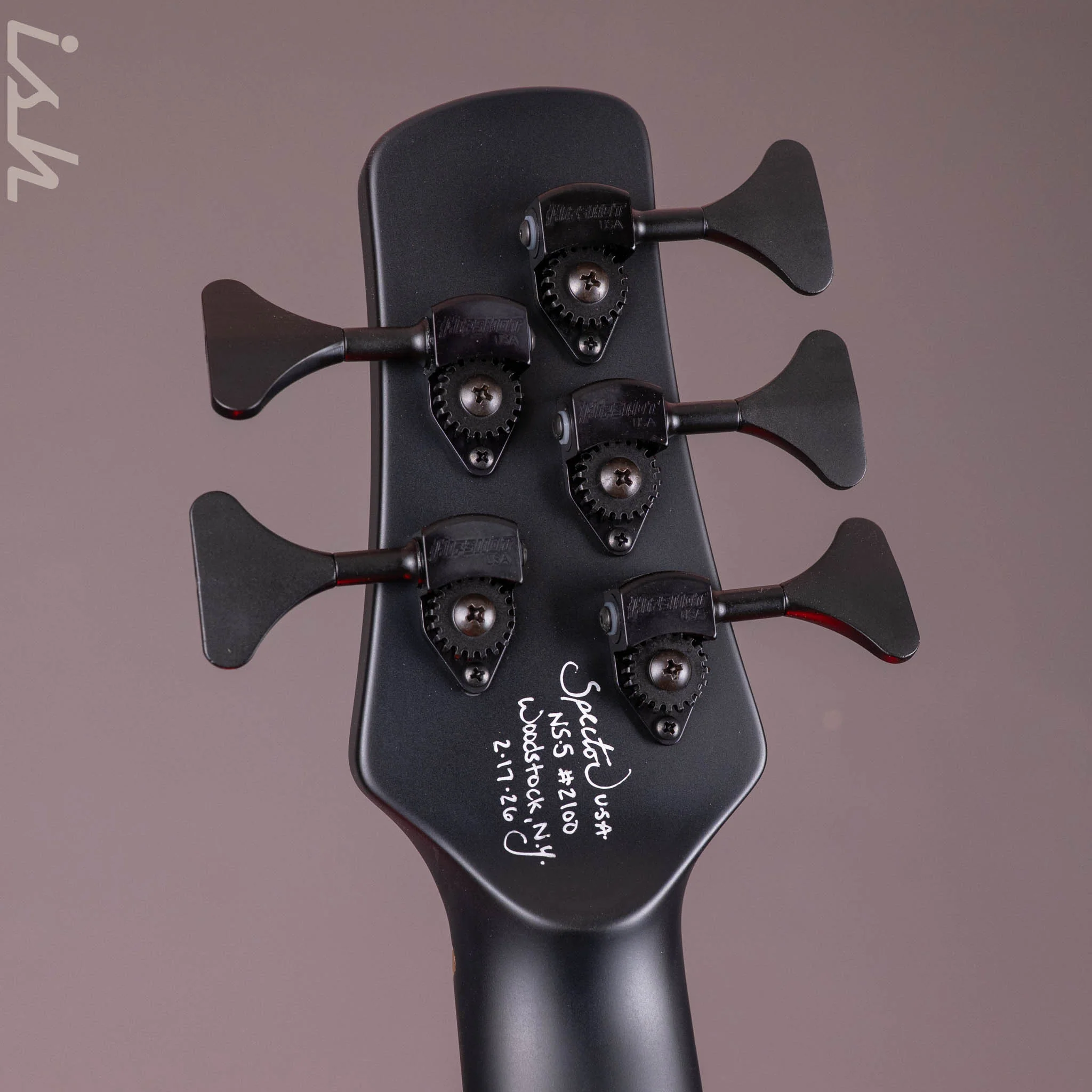 Spector USA NS-5 Matte Black with Blue and White Dots/Drips - Image 12