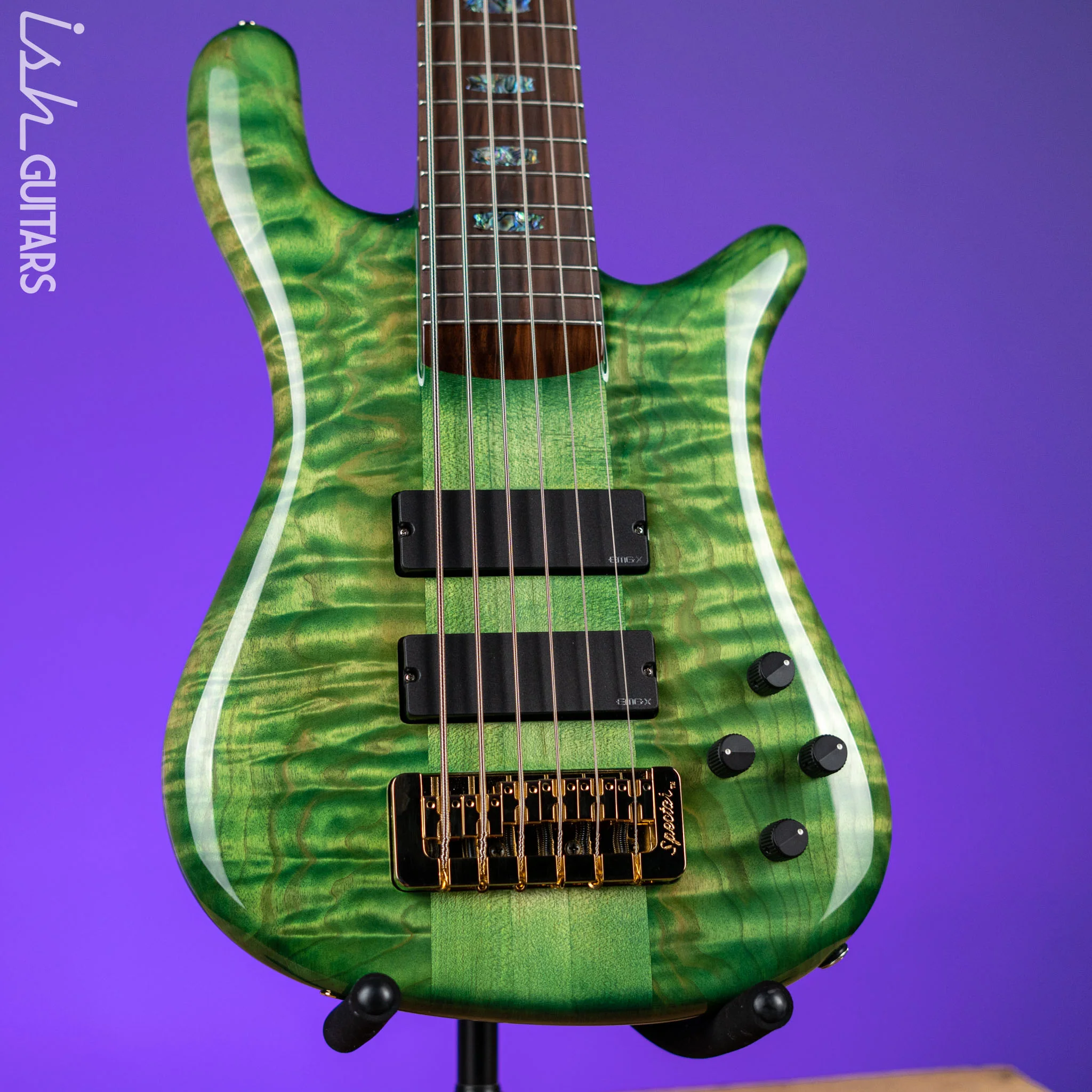 Spector USA NS-6 6-String Bass Blue Green Algae