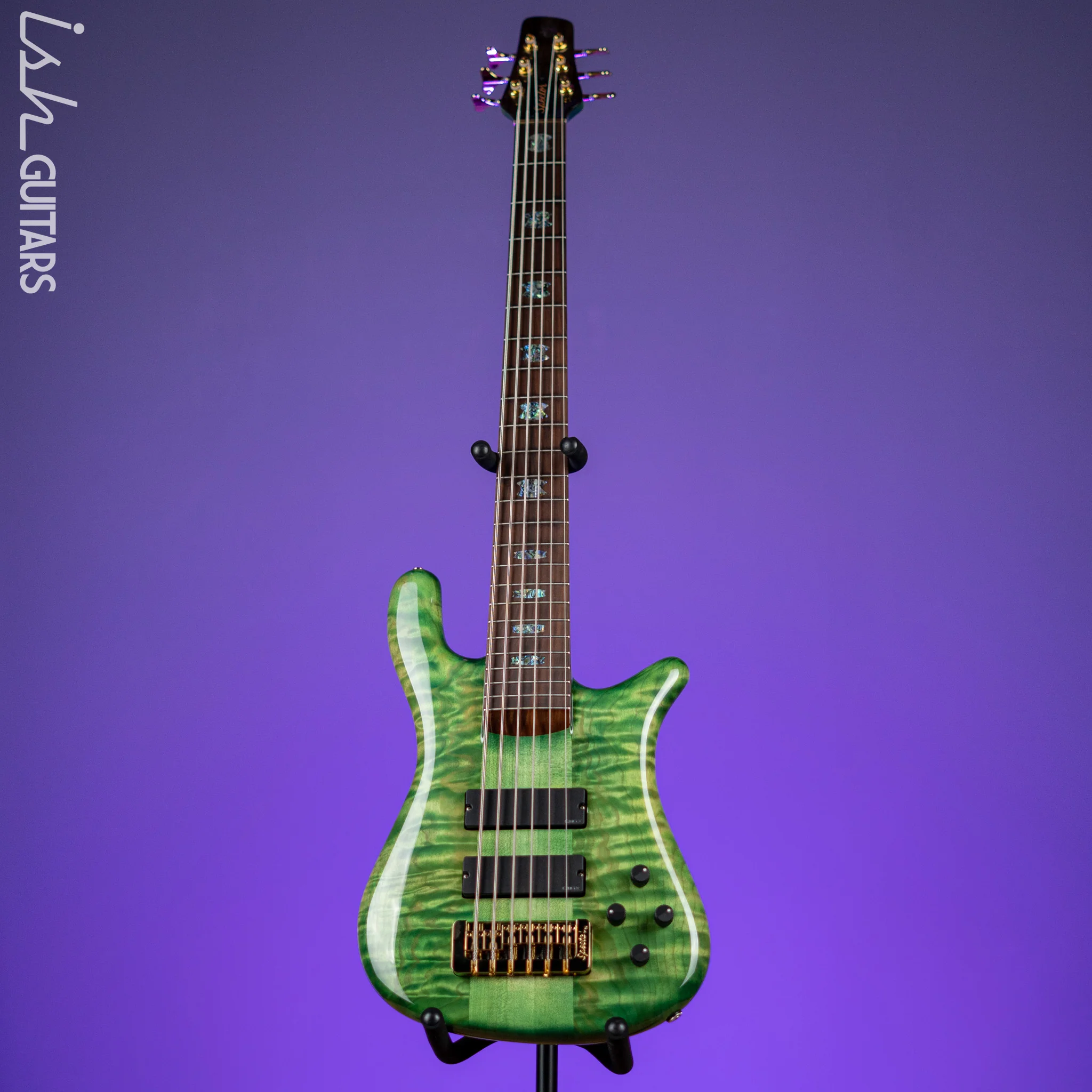 Spector USA NS-6 6-String Bass Blue Green Algae - Image 2
