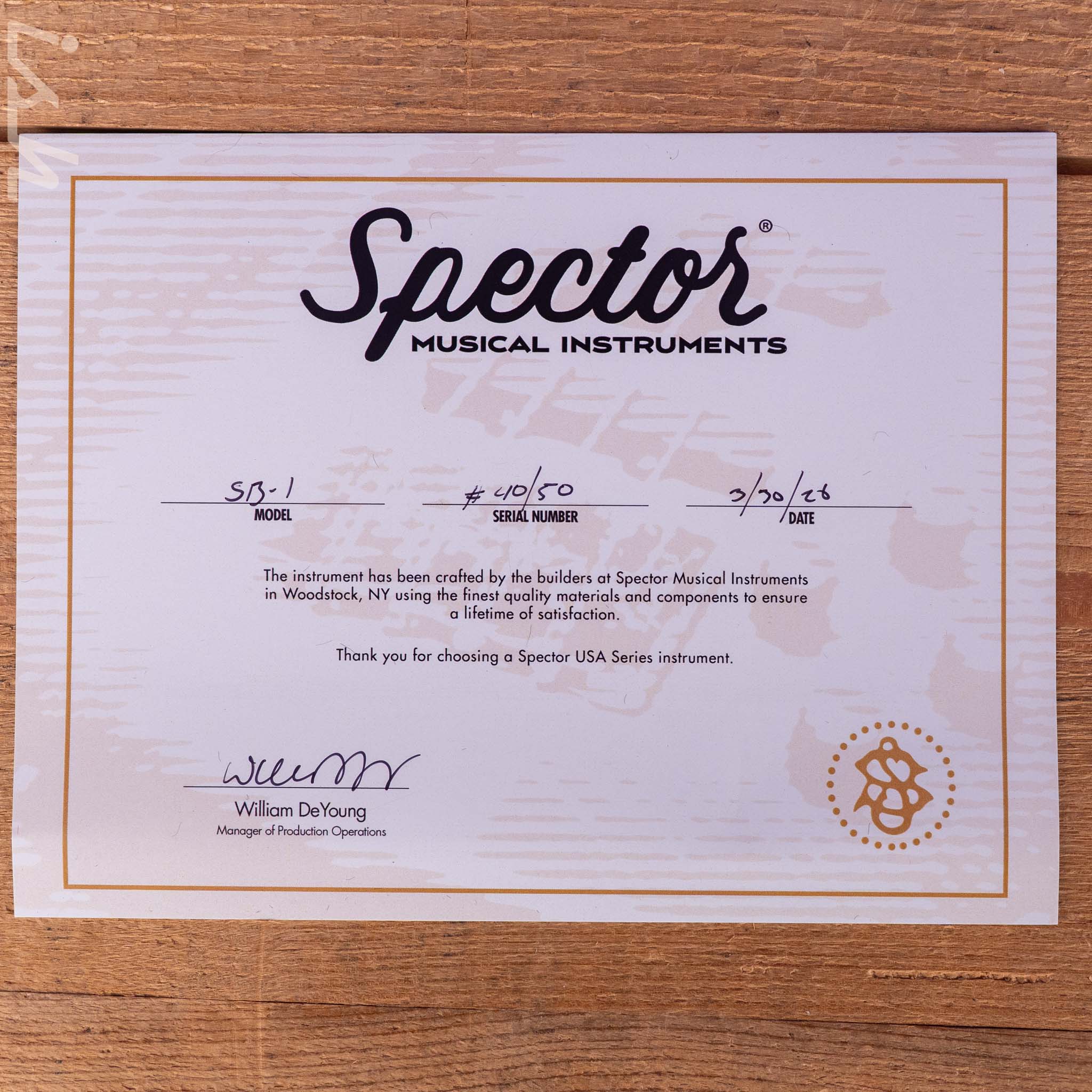 Spector USA SB-1 Reissue Limited Edition Walnut - Image 13
