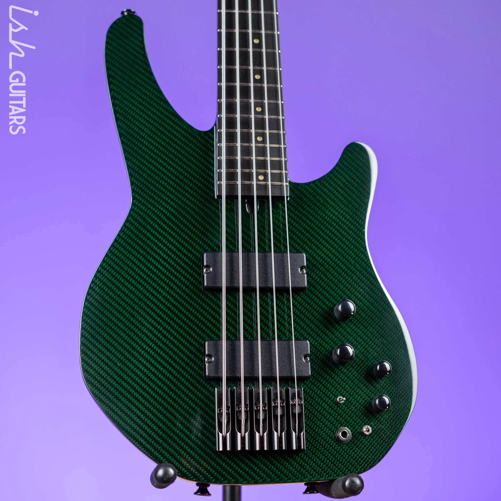 Status Stealth Bass Green Carbon Fiber w/ Green LEDs