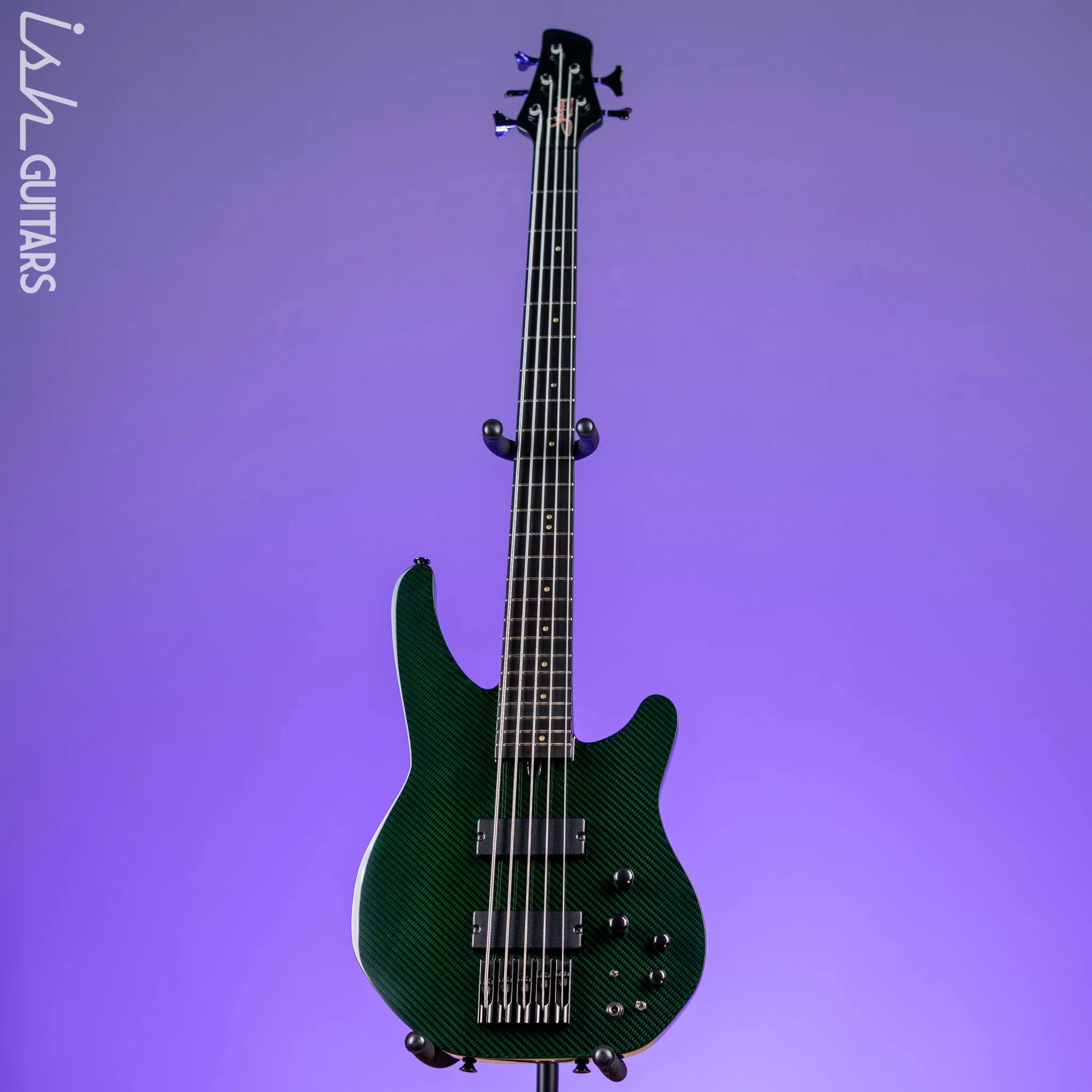 Status Stealth Bass Green Carbon Fiber w/ Green LEDs - Image 2