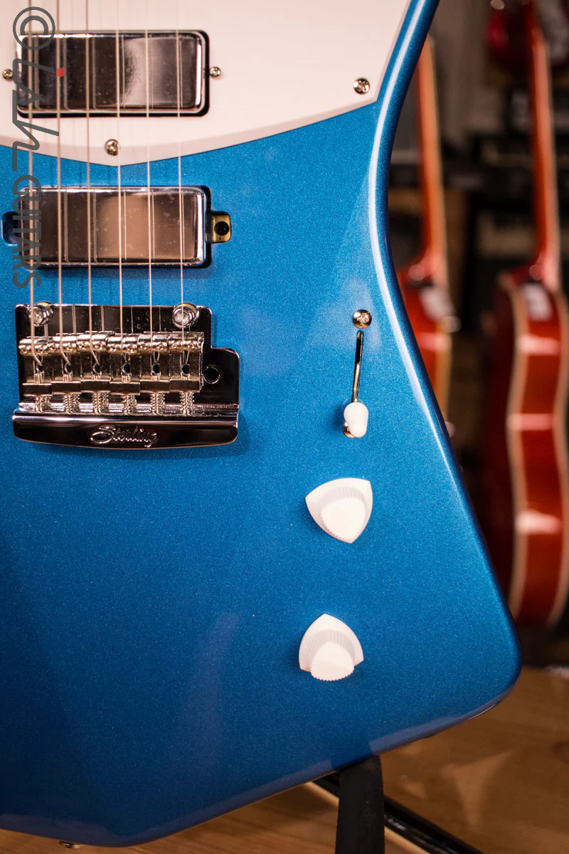Sterling by Music Man St. Vincent Signature Series Electric Guitar Vincent Blue - Image 4