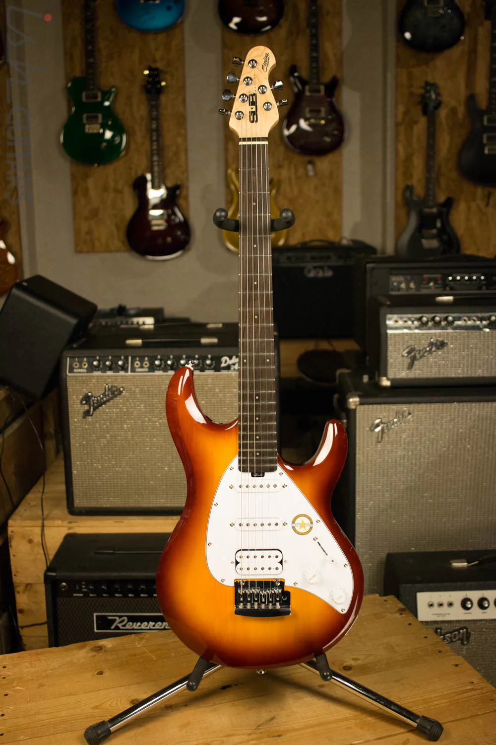 Sterling by Music Man Silo3 Silhouette Electric Guitar Tobacco Sunburst - Image 2