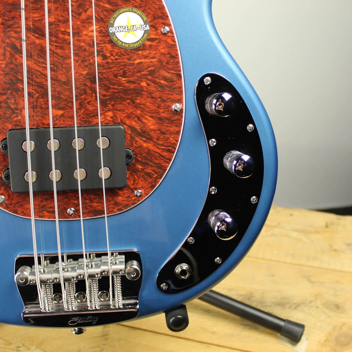 Sterling by Music Man StingRay Ray24CA Toluca Lake Blue - Image 3