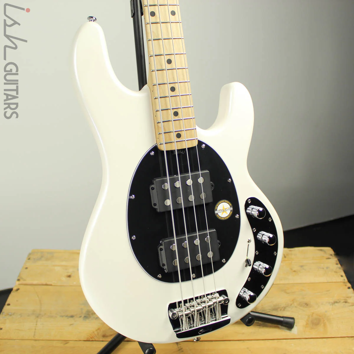 Sterling by Music Man StingRay Ray34HH Pearl White