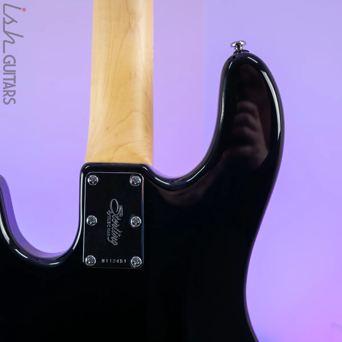 Sterling StingRay 4 String Black Bass Guitar - Image 10