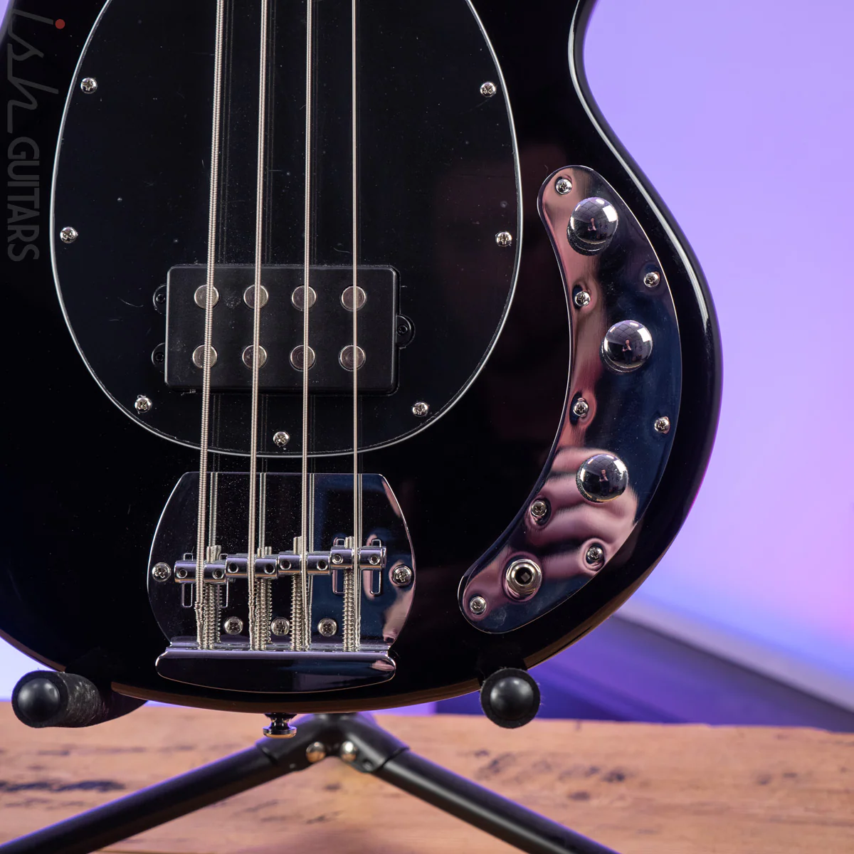 Sterling StingRay 4 String Black Bass Guitar - Image 4