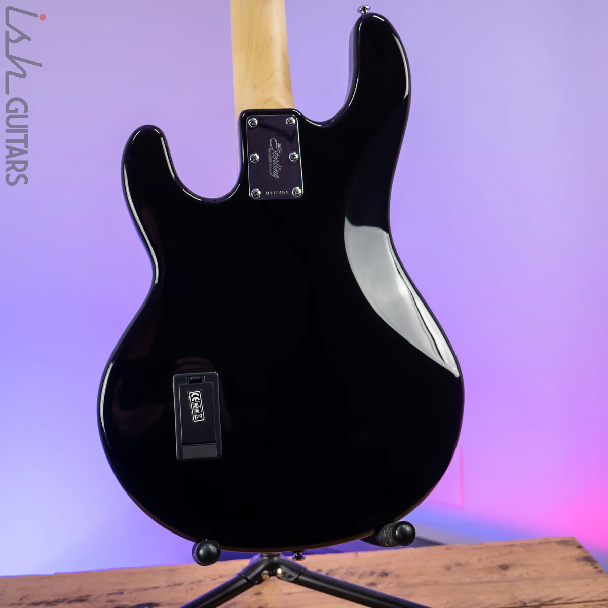 Sterling StingRay 4 String Black Bass Guitar - Image 9