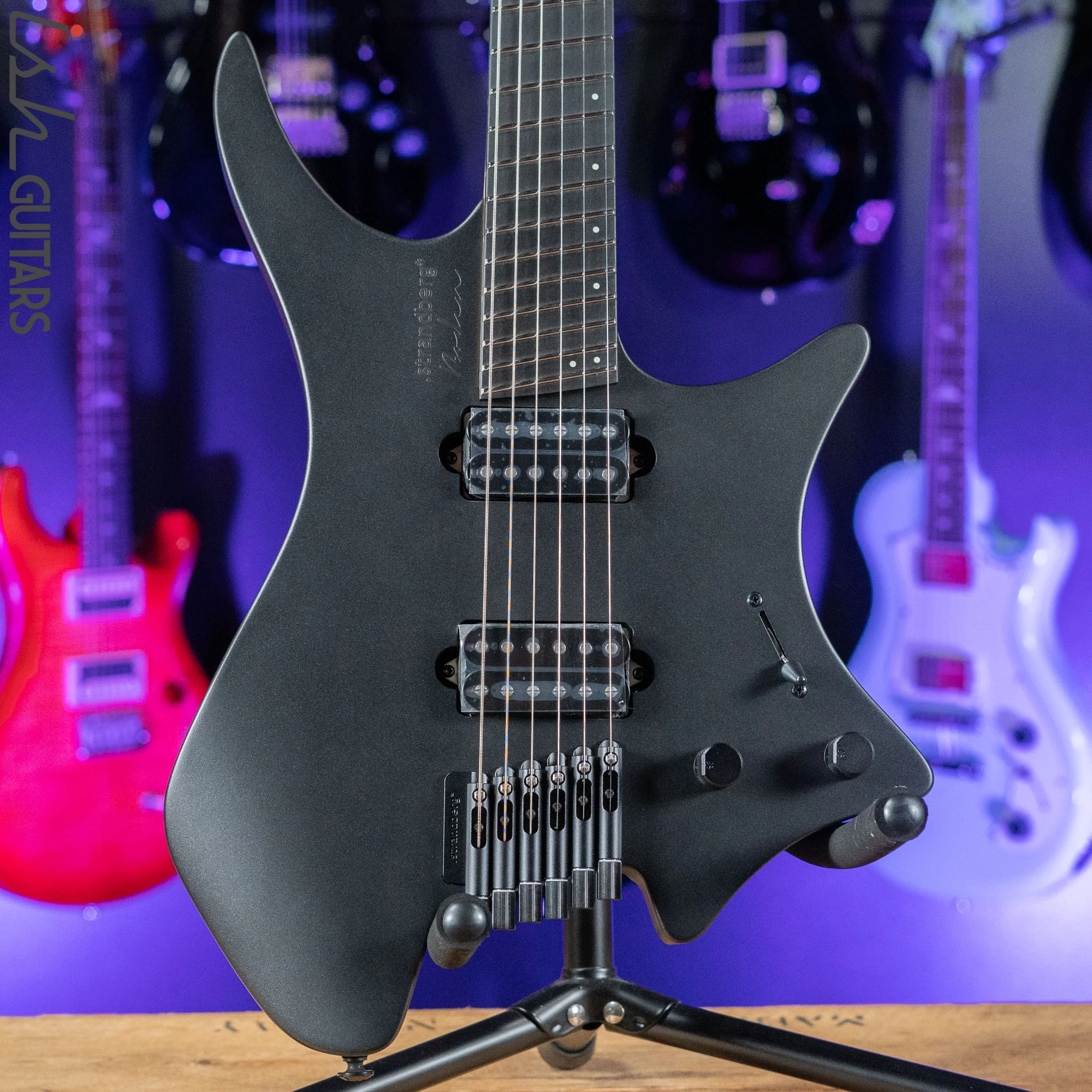 Strandberg Boden Metal NX 6 Multiscale Headless Guitar Black Granite Demo