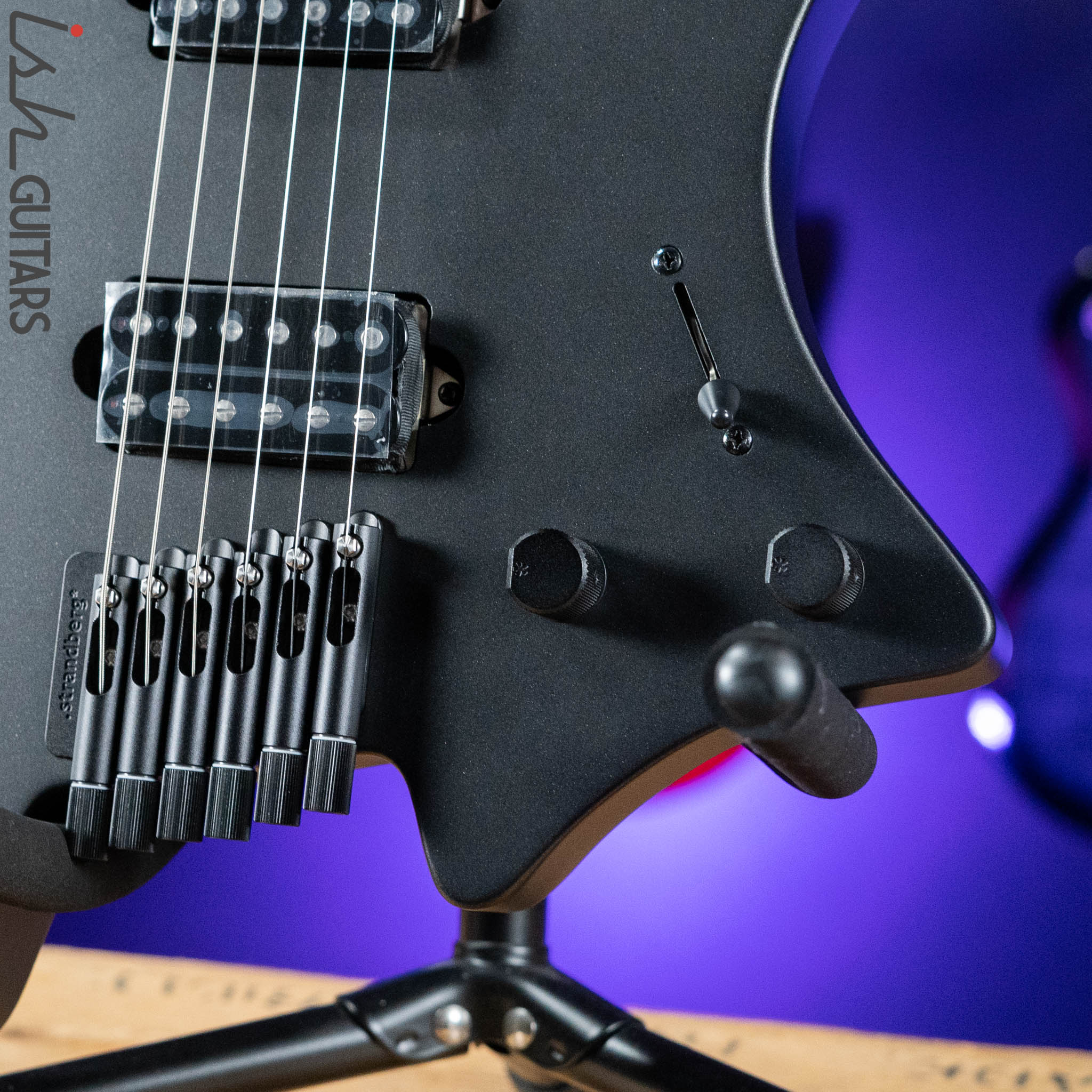 Strandberg Boden Metal NX 6 Multiscale Headless Guitar Black Granite Demo - Image 4