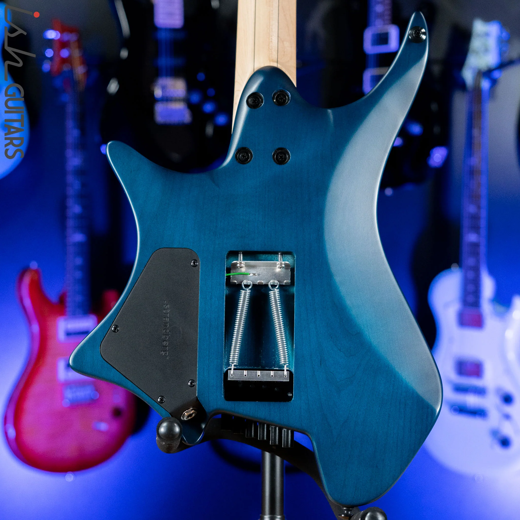 Strandberg Boden Standard NX 6 Multiscale Headless Guitar Tremolo Blue Demo - Image 7