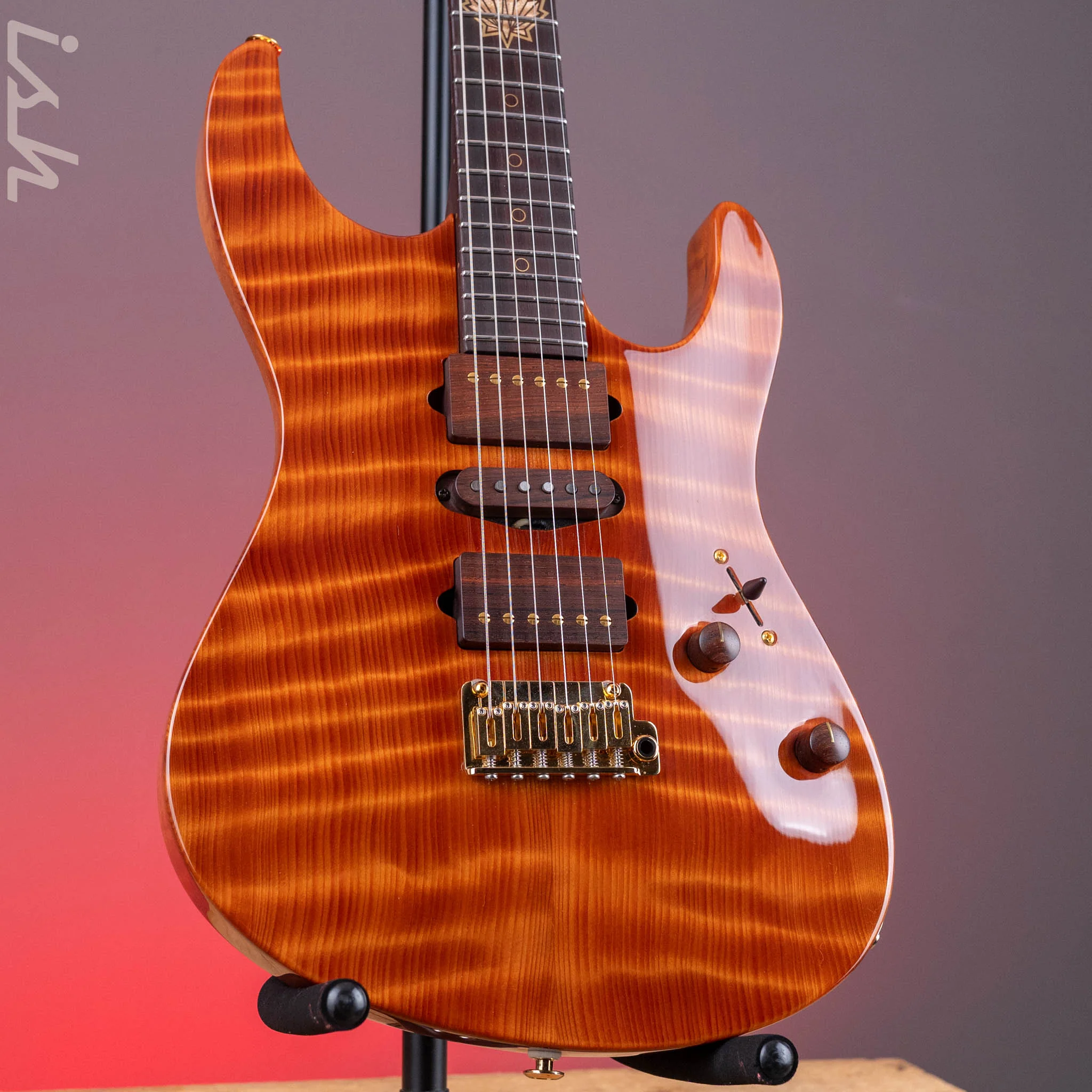 2015 Suhr Modern Carve Natural Top Figured Redwood Collection #27214