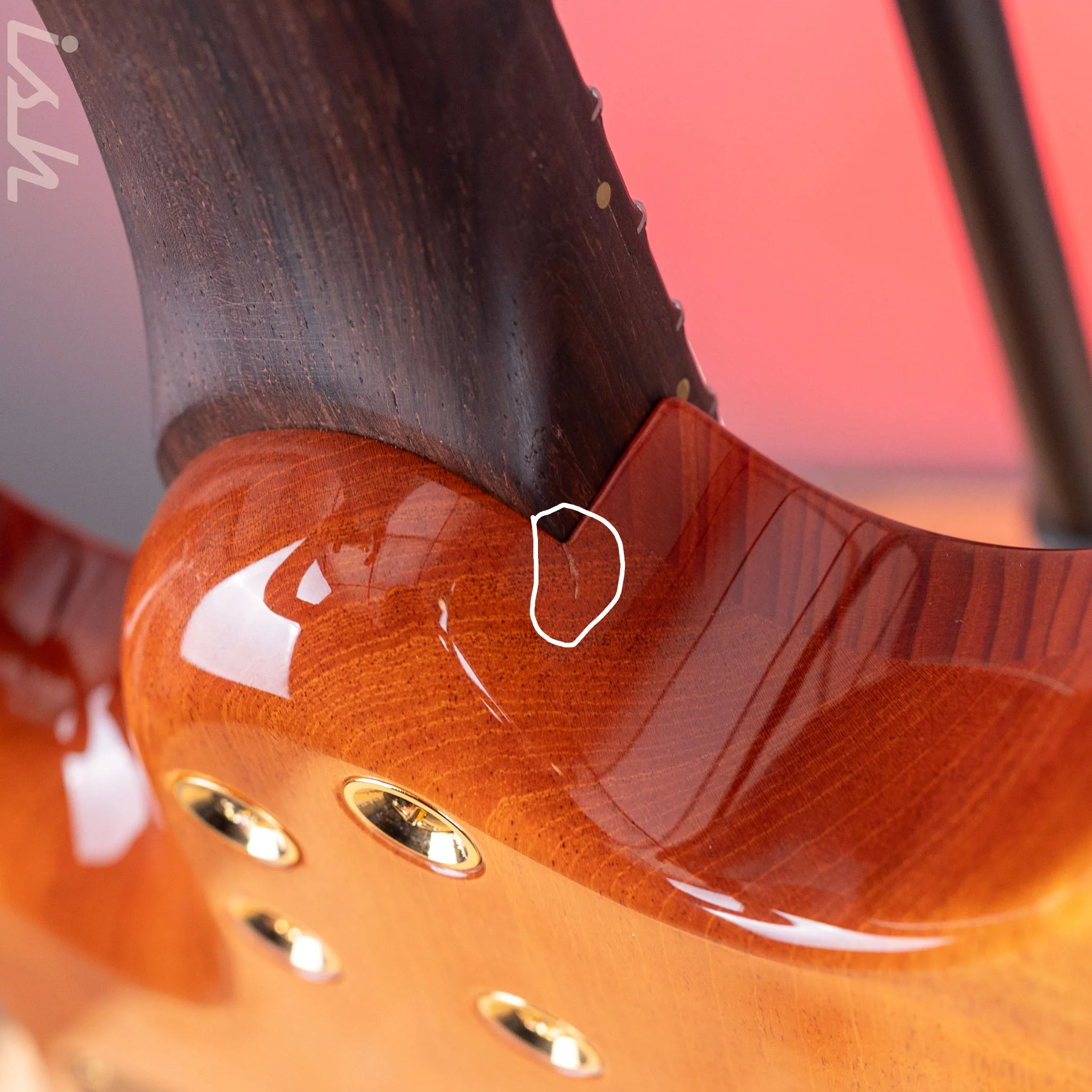 2015 Suhr Modern Carve Natural Top Figured Redwood Collection #27214 - Image 12
