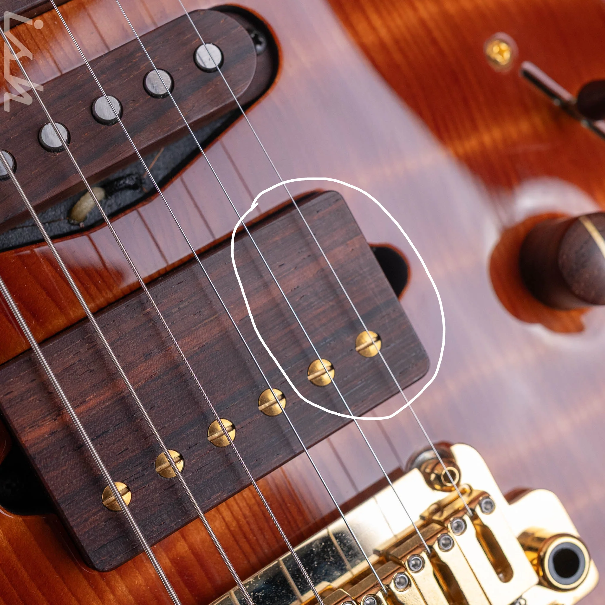 2015 Suhr Modern Carve Natural Top Figured Redwood Collection #27214 - Image 6