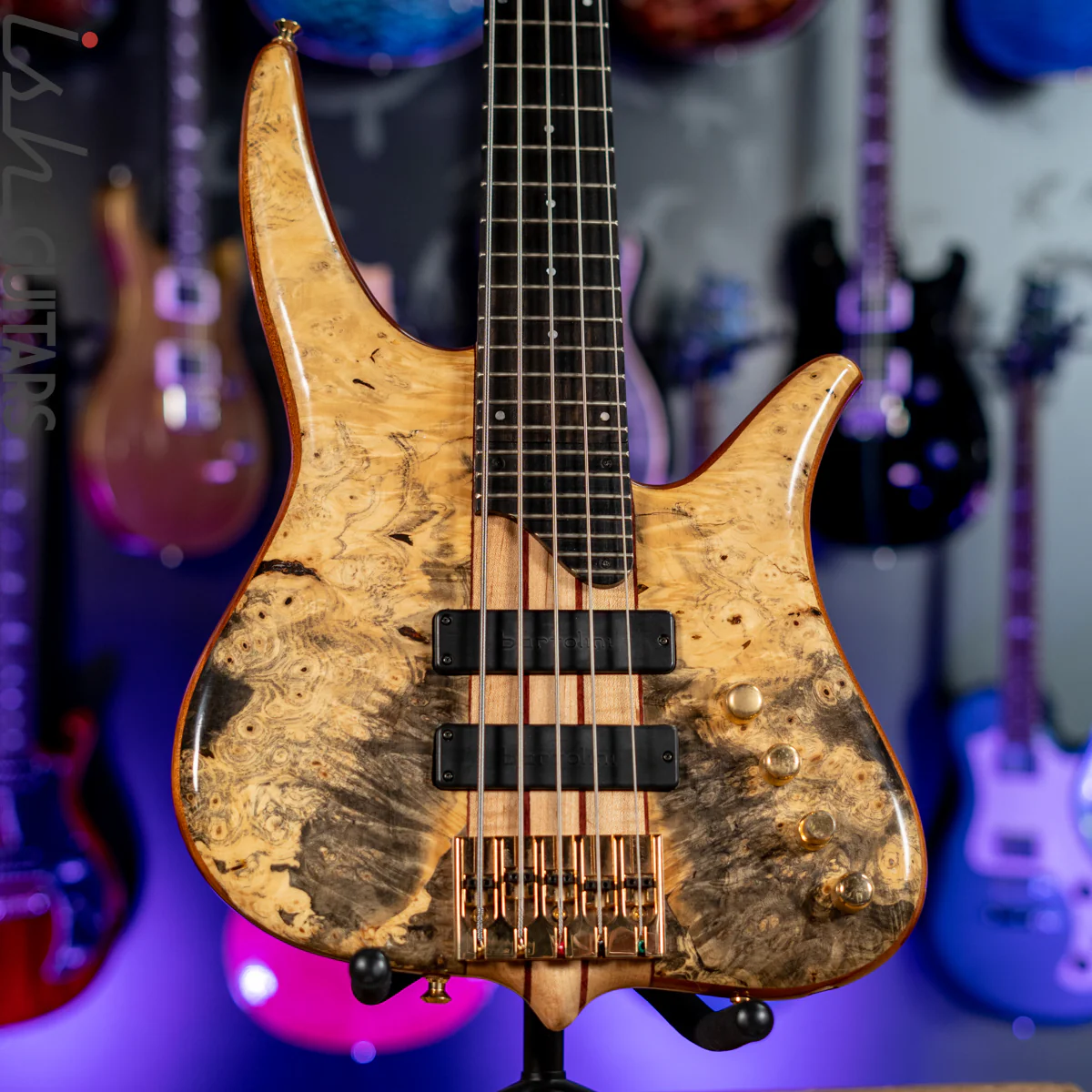 Surine Quest Series I 5-String Bass Natural Buckeye Burl