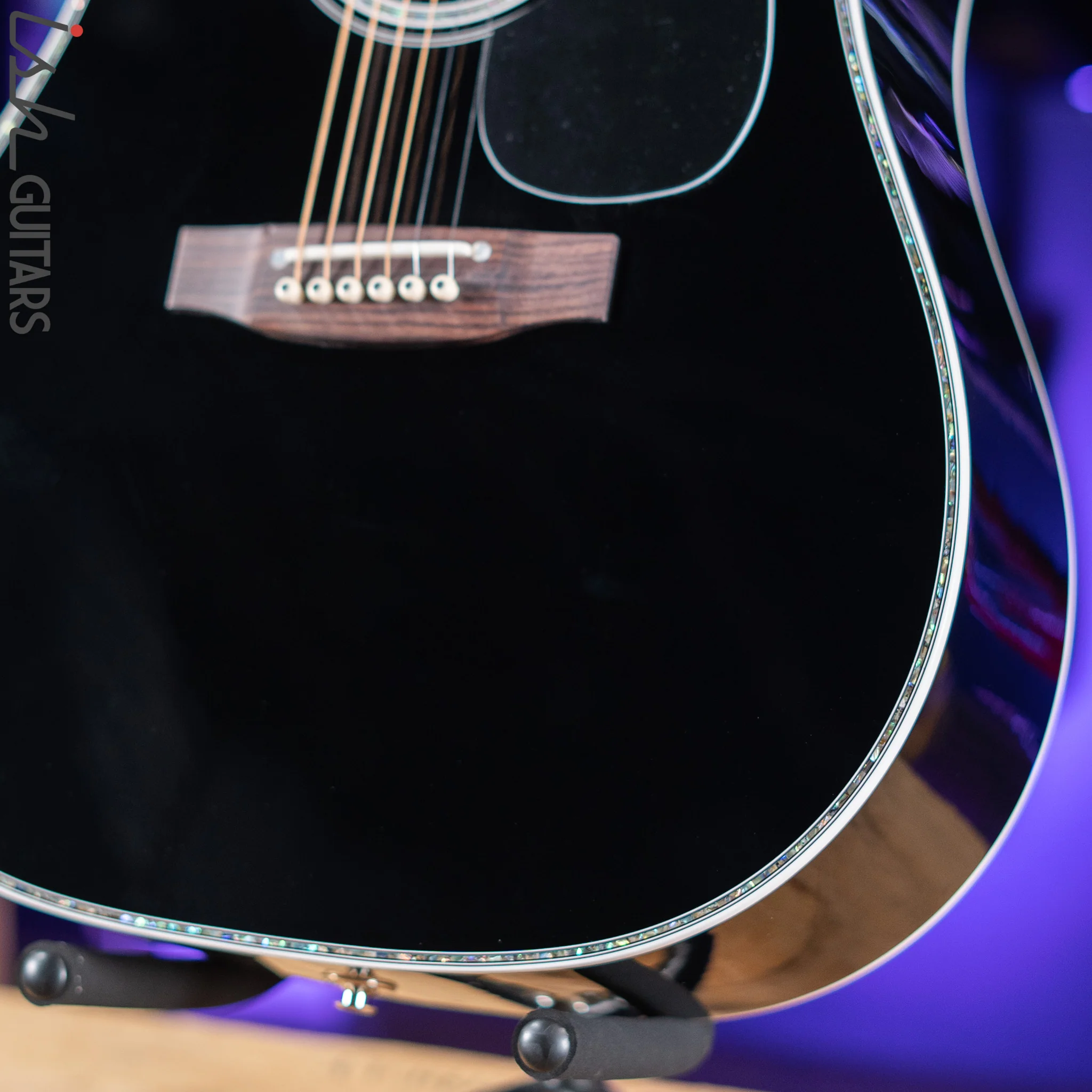 Takamine EF341DX Legacy Deluxe Acoustic Guitar Black - Image 4