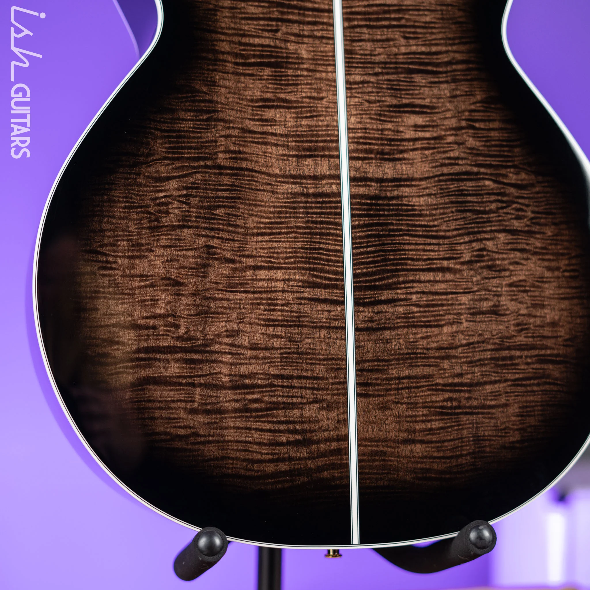 Takamine EF450C Acoustic-Electric Guitar Transparent Black Burst - Image 11