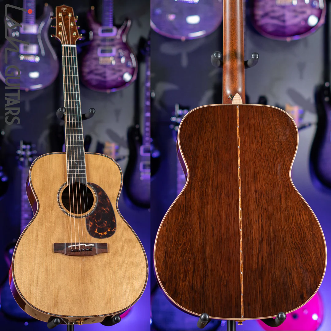 Takamine EF75M-TT Natural Solid Thermal Spruce Acoustic-Electric Guitar