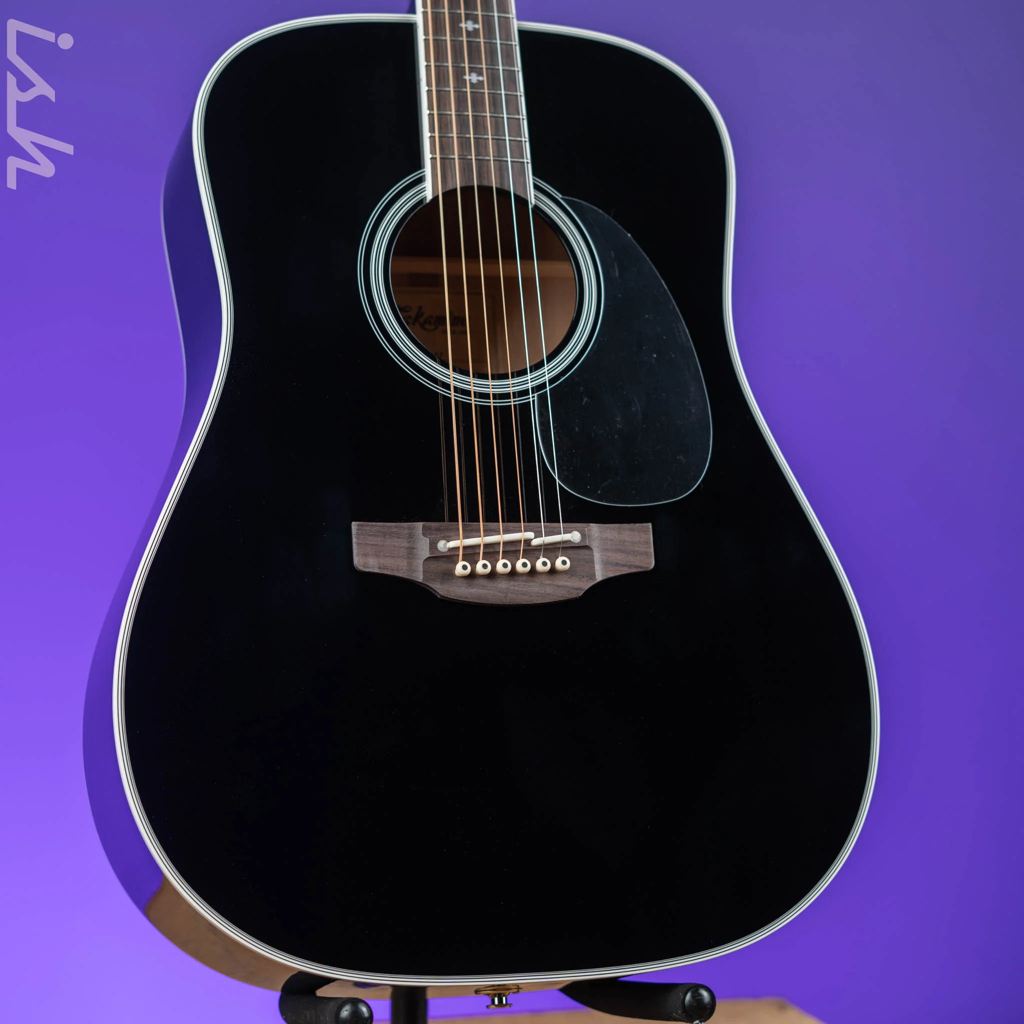 Takamine FT341 Limited Edition Dreadnought Acoustic-Electric Guitar Black Demo
