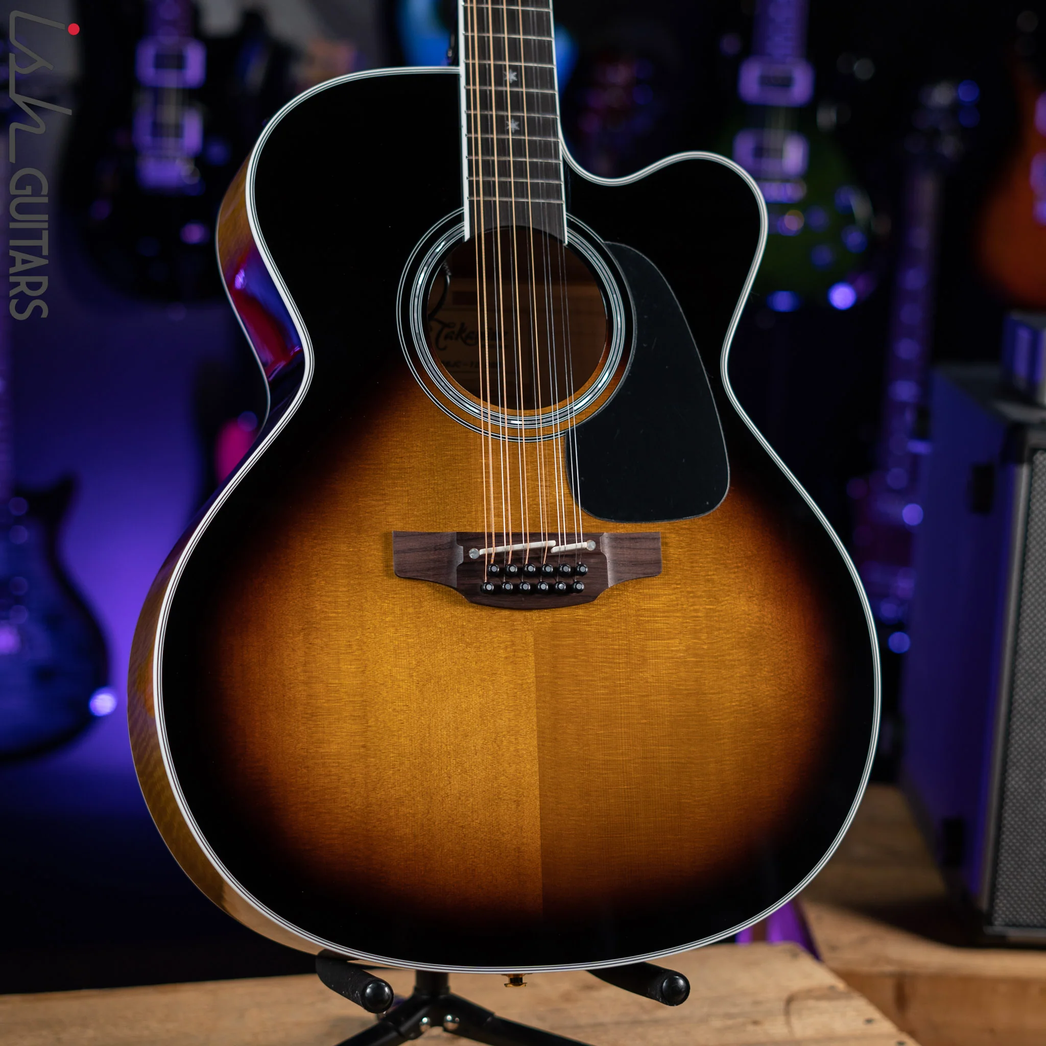 Takamine P6JC-12 Jumbo 12-String Acoustic-Electric Guitar Sunburst