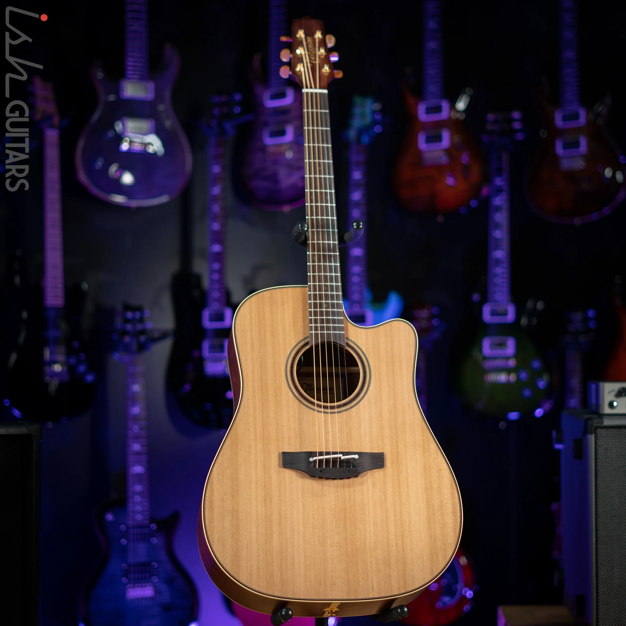 Takamine Pro Series P3DC Dreadnought Acoustic-Electric Guitar Natural - Image 3