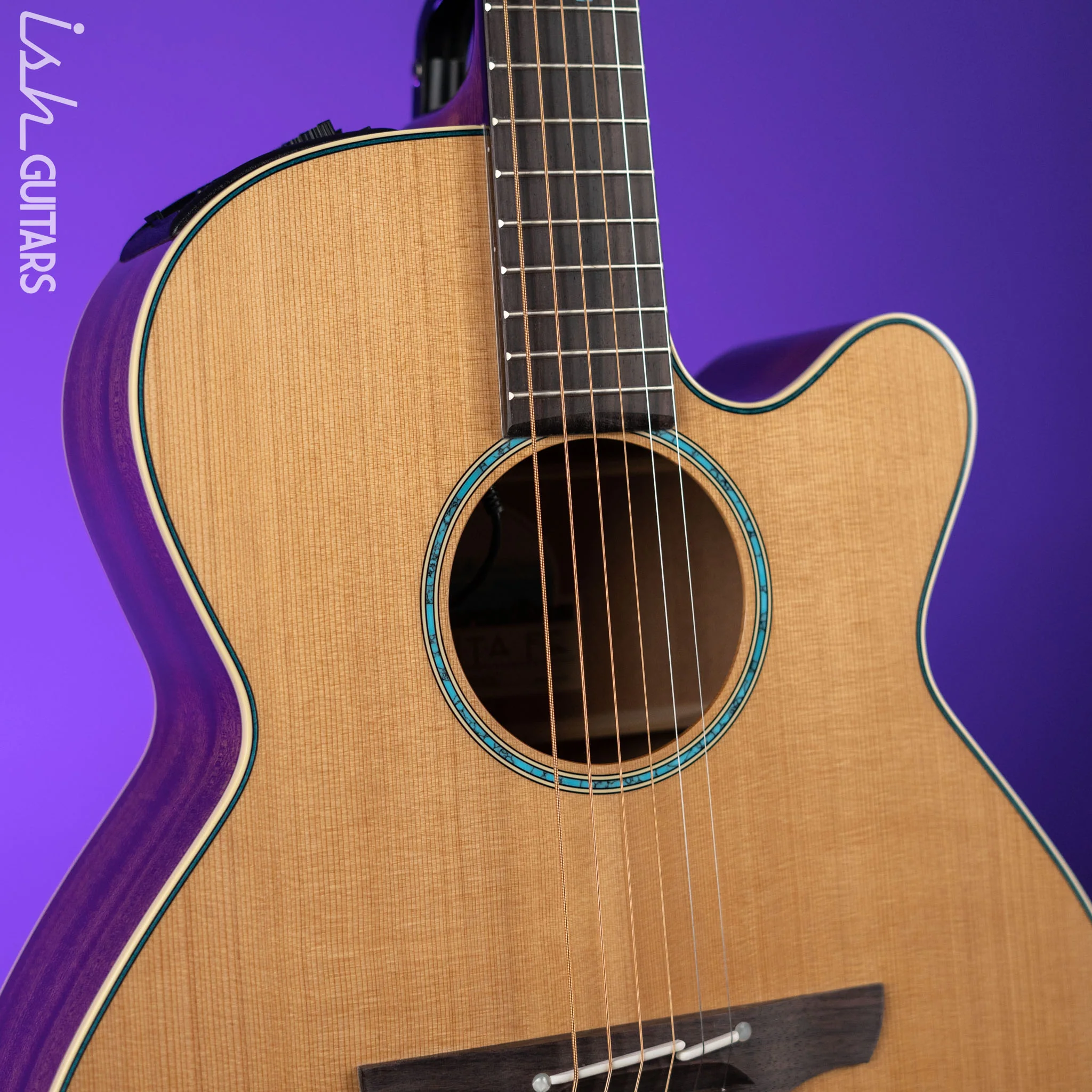 Takamine Santa Fe TSF40C Acoustic-Electric Guitar Natural - Image 3