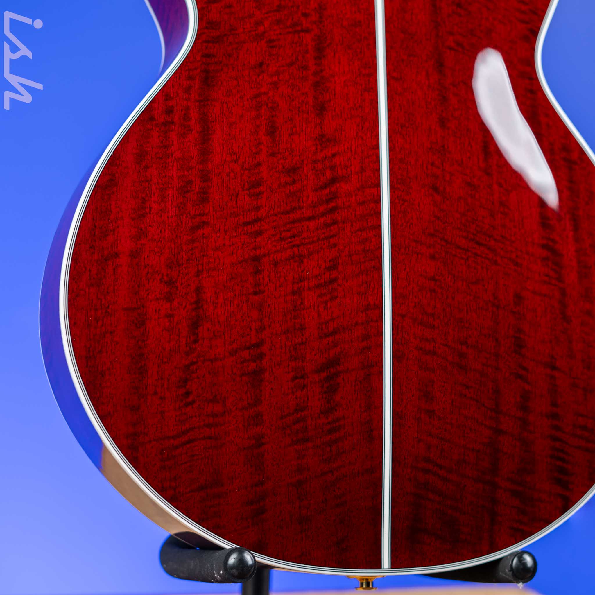 Takamine Thinline TSP158C-12 12-String Acoustic-Electric Guitar See-Through Red Demo - Image 9