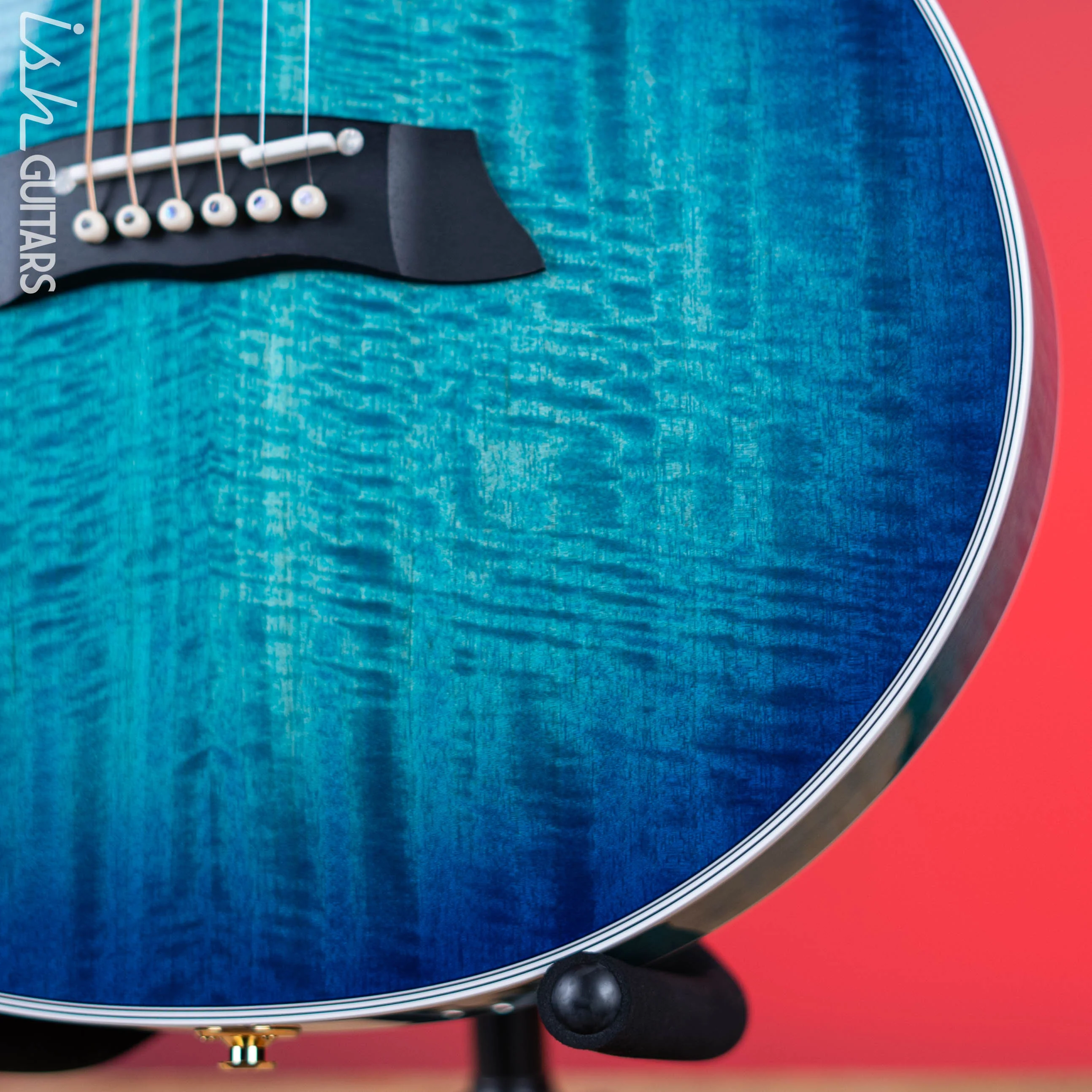 Takamine TSP178AC SBB Thinline Acoustic-Electric Guitar Gloss Blue Burst - Image 4