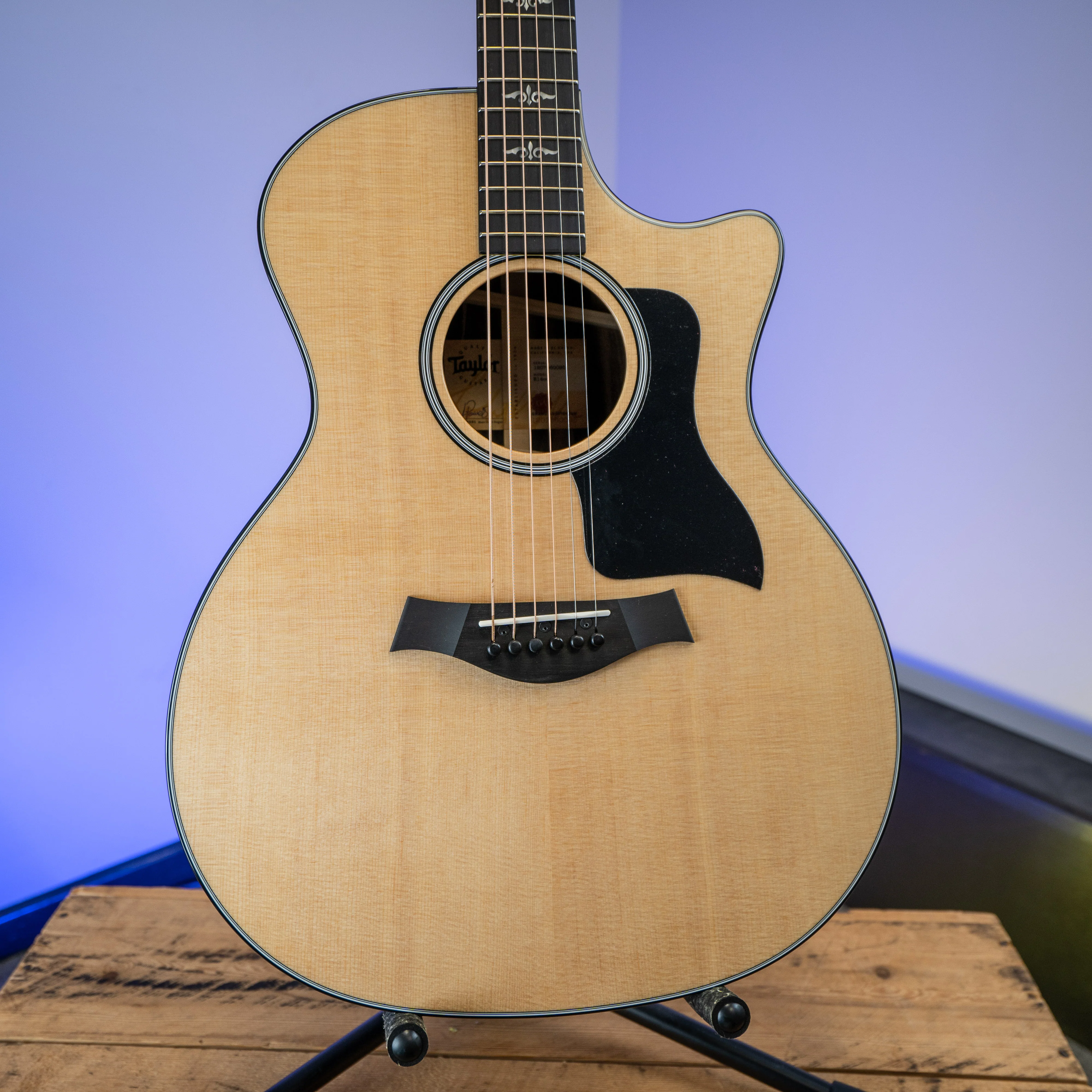 Taylor E14ce LTD Grand Auditorium Spruce/ Striped Ebony - Image 2