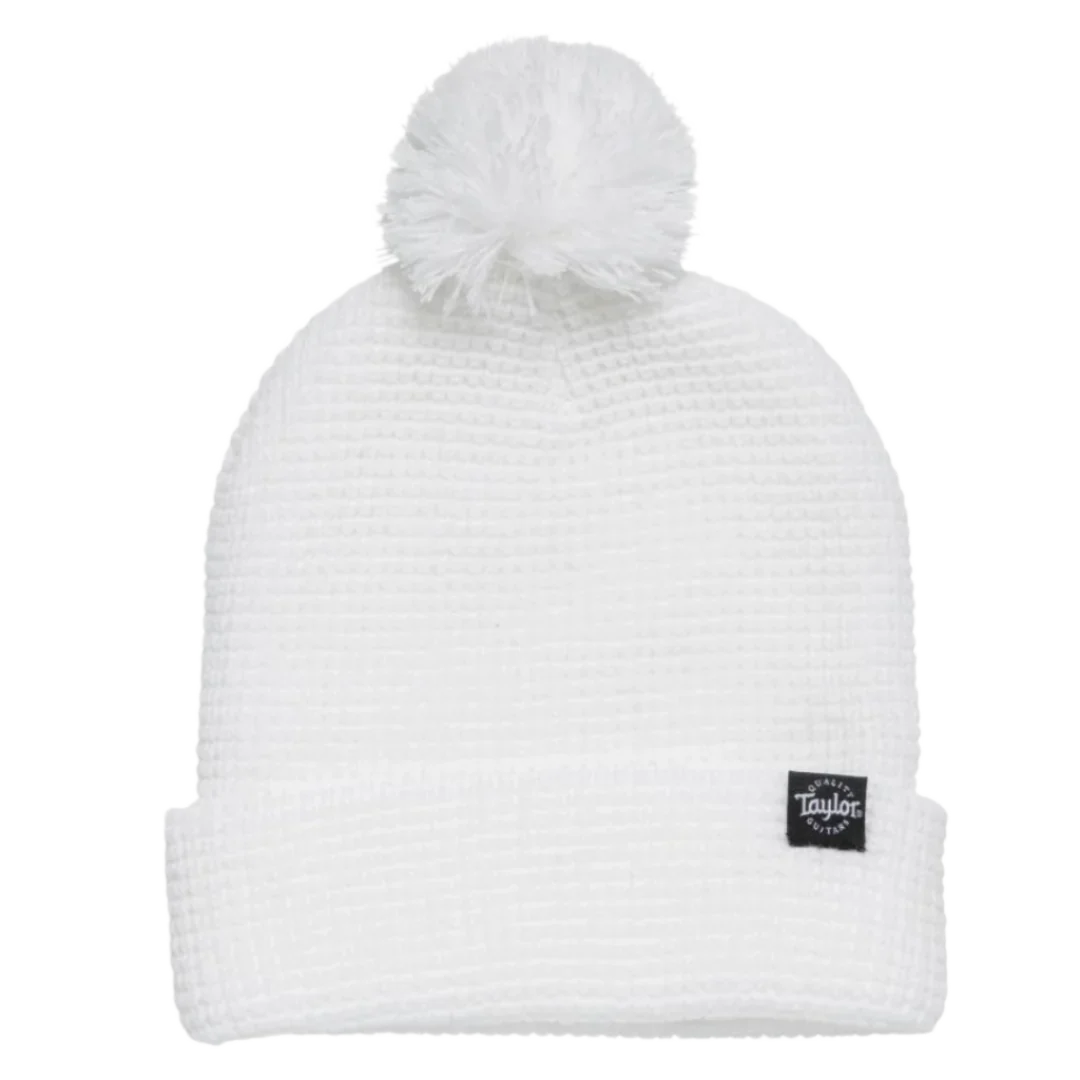 Taylor Guitars Beanie Waffle Knit White