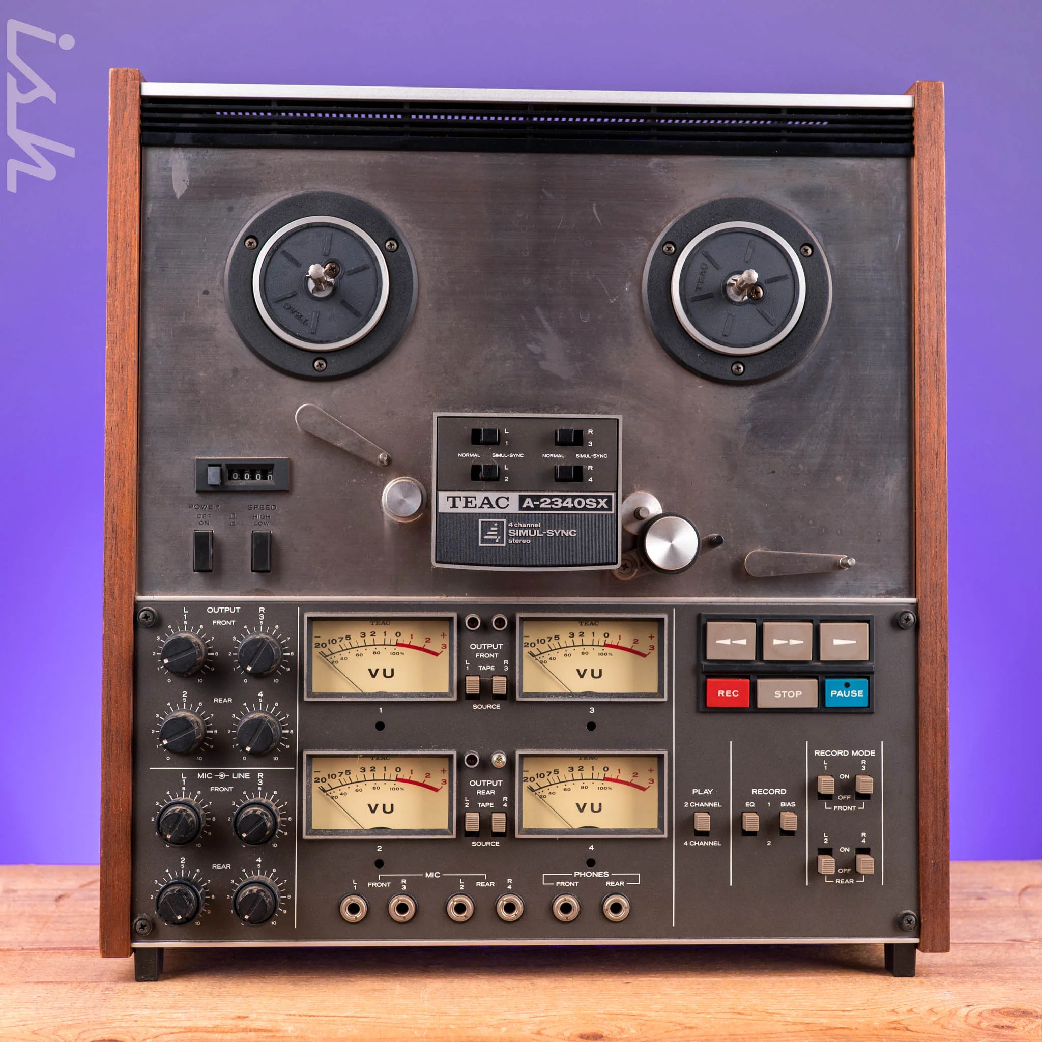 TEAC A-2340SX 4 - Channel Simul-Sync Stereo Tape Deck w/ RC-129 Remote Control
