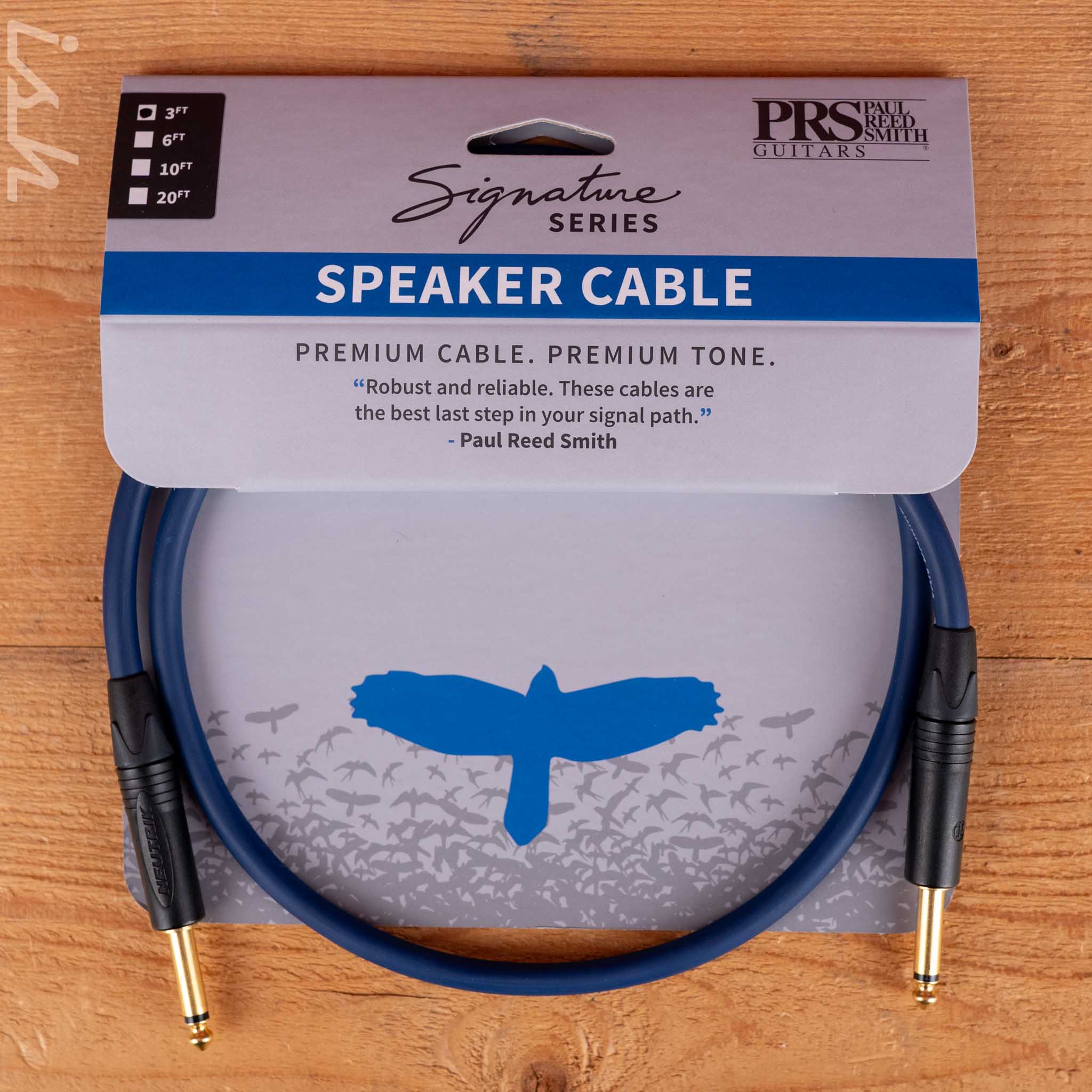 PRS Signature Speaker Cable 3ft Straight to Straight