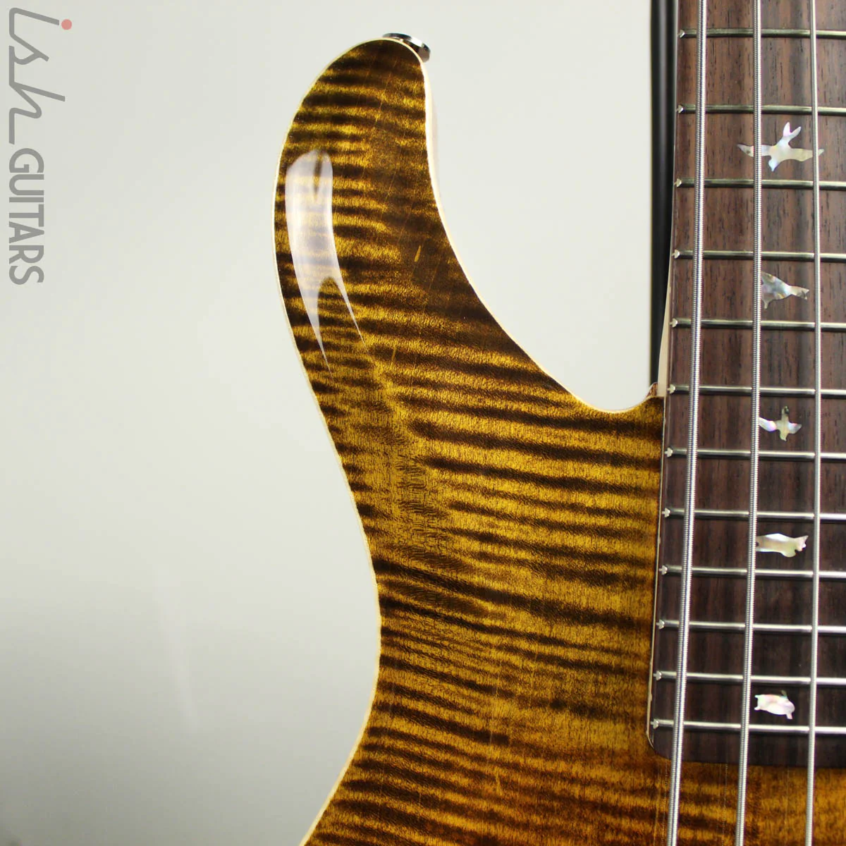 2019 PRS Gary Grainger 4 String Bass Yellow Tiger Finish - Image 4