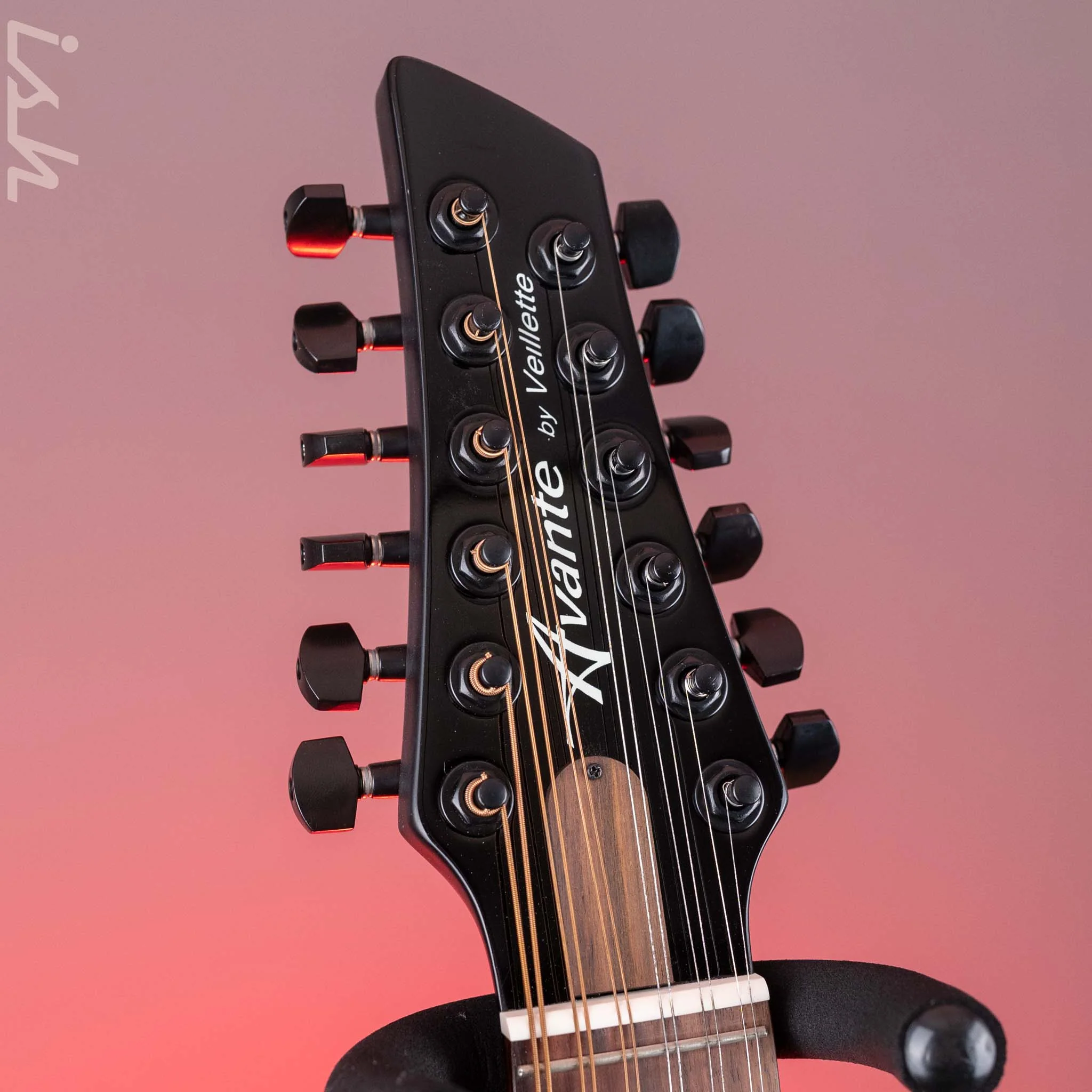 Veillette Avante Gryphon 12-String Acoustic Guitar Black B-Stock - Image 8