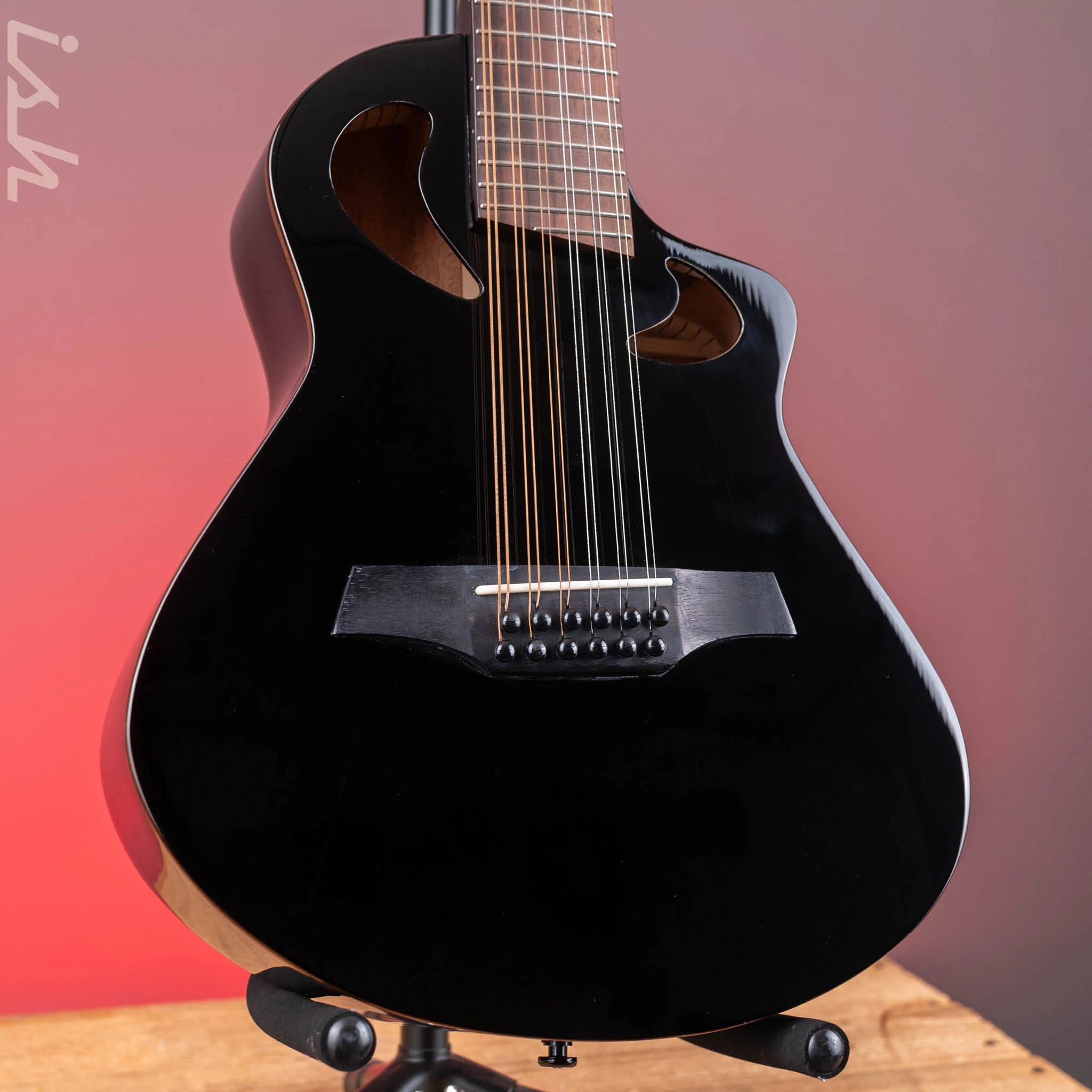 Veillette Avante Gryphon 12-String Acoustic Guitar Black B-Stock