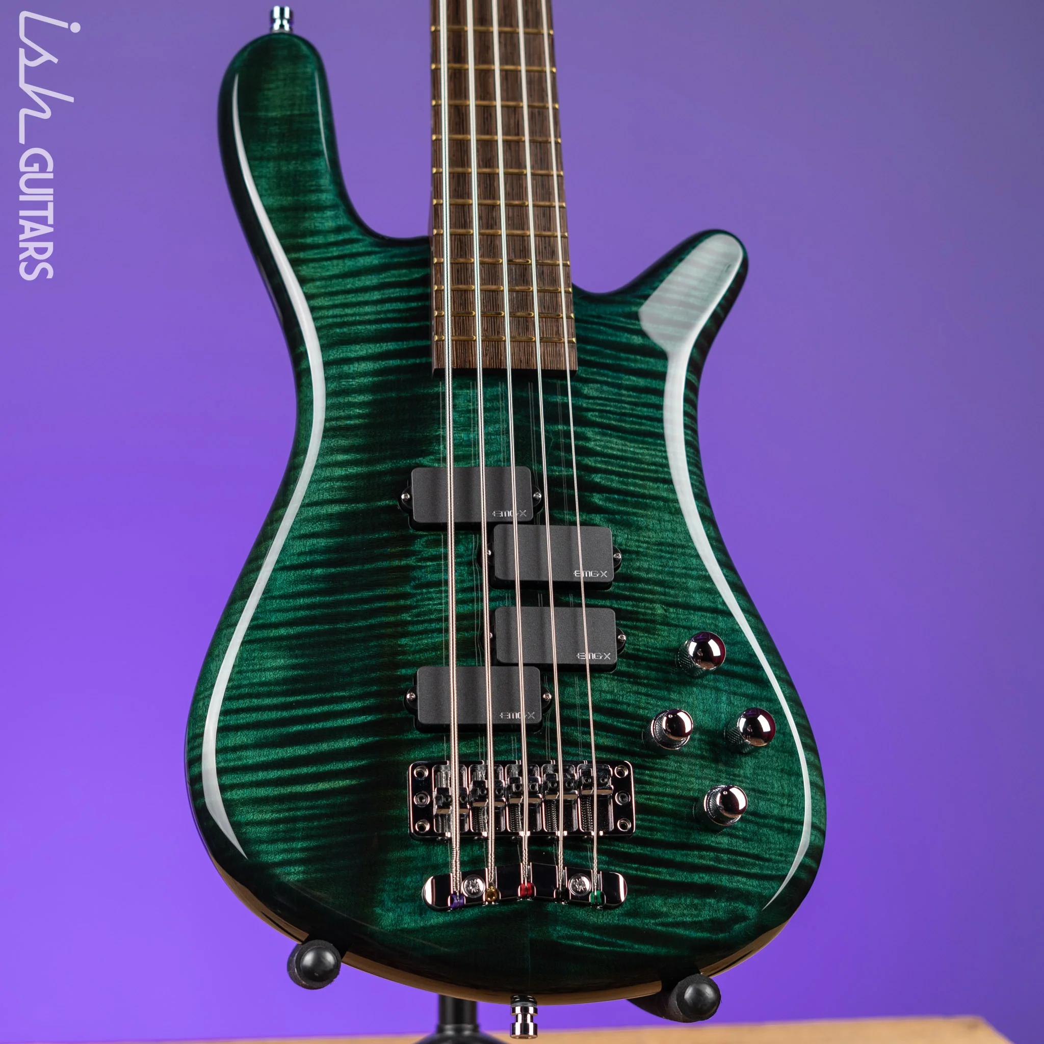 Warwick Custom Shop Streamer LX 5-String Bass Petrol Green NAMM