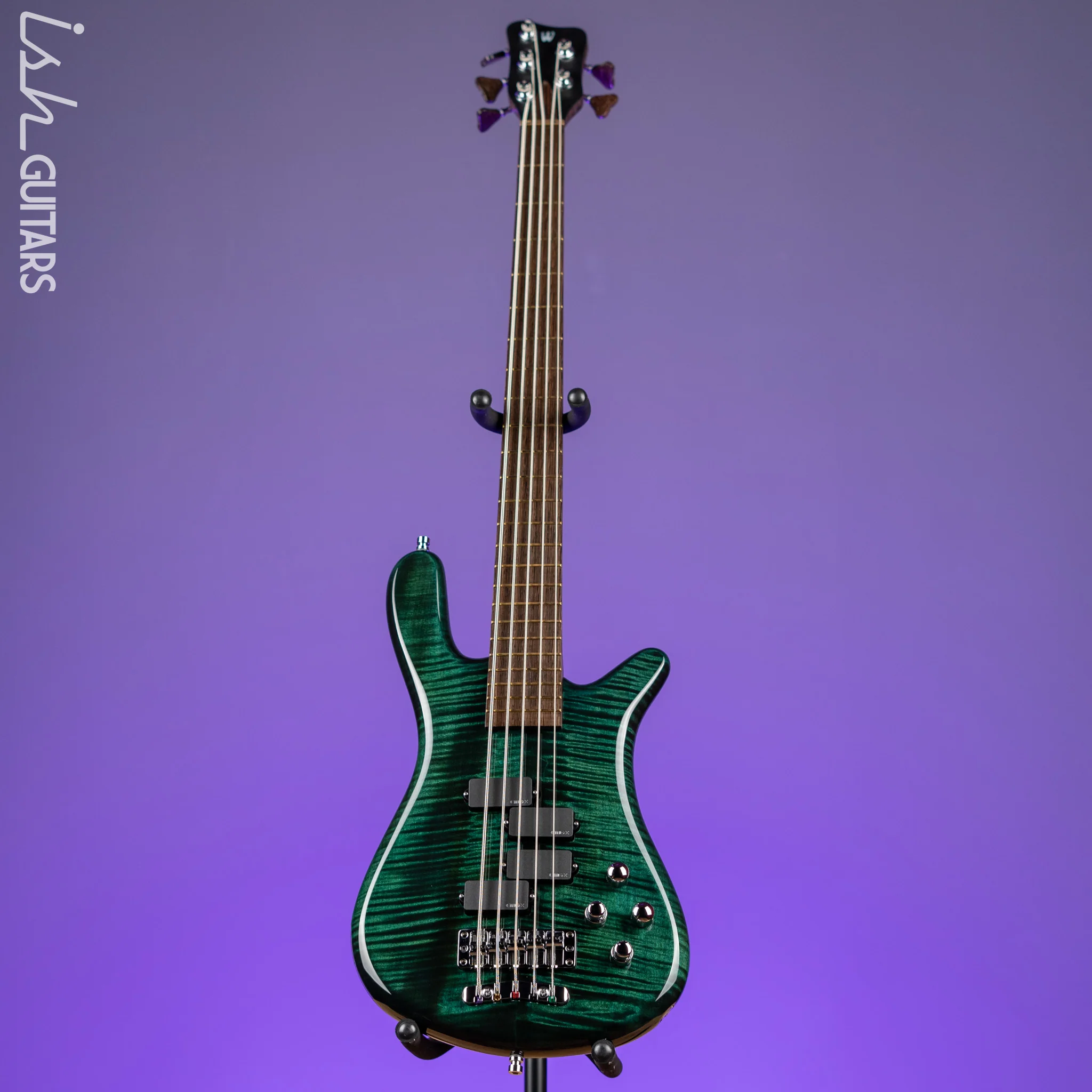 Warwick Custom Shop Streamer LX 5-String Bass Petrol Green NAMM - Image 2