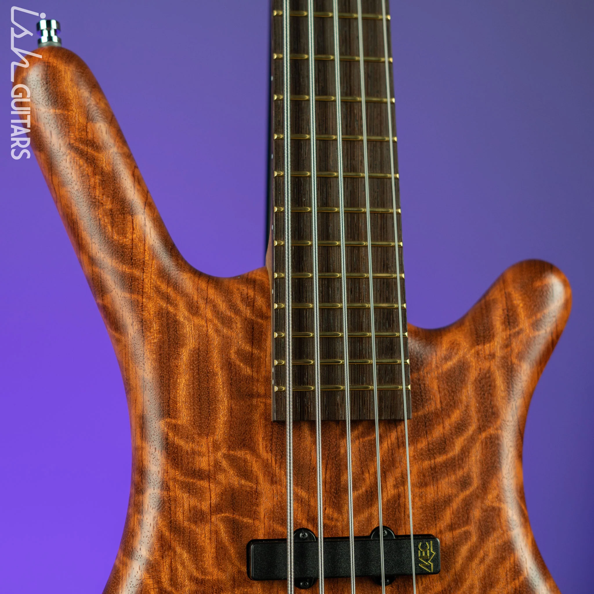 Warwick Teambuilt Pro Series Corvette 5-String Natural Bubinga Transparent Satin - Image 3