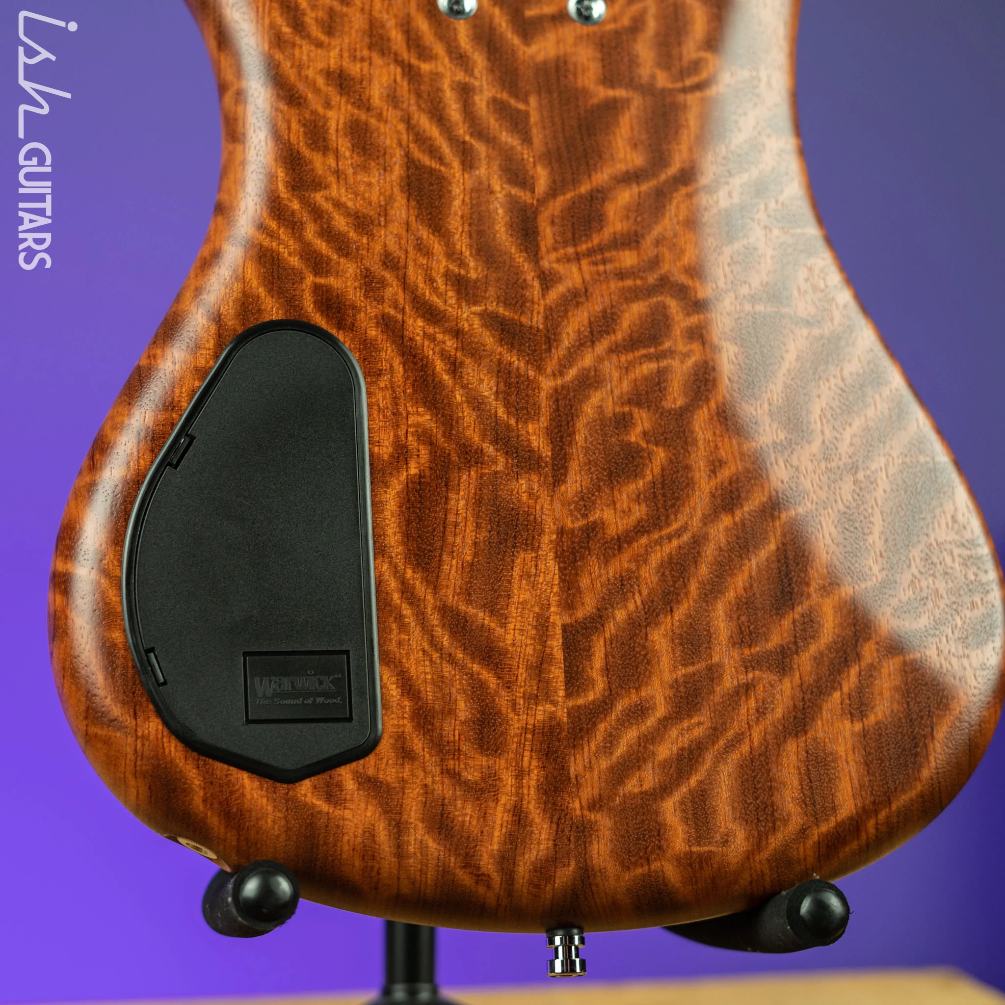 Warwick Teambuilt Pro Series Corvette 5-String Natural Bubinga Transparent Satin - Image 9