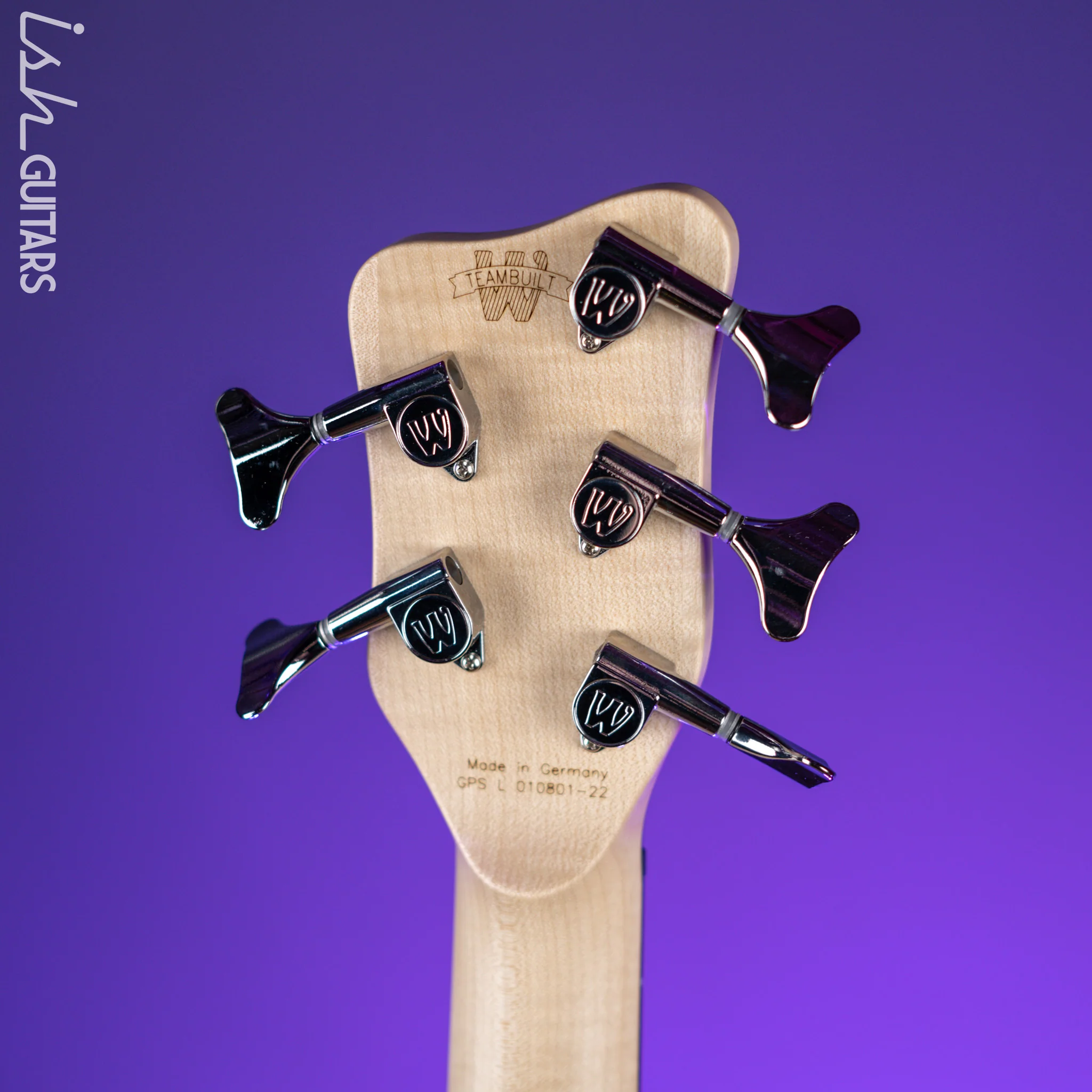 Warwick Teambuilt Pro Series Streamer CV 5-String Natural Transparent Satin - Image 10
