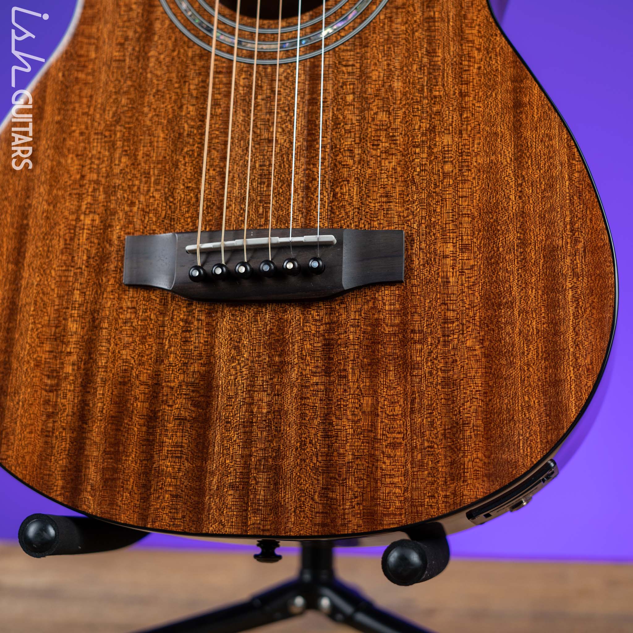 Zager Travel Acoustic-Electric Natural Mahogany - Image 4